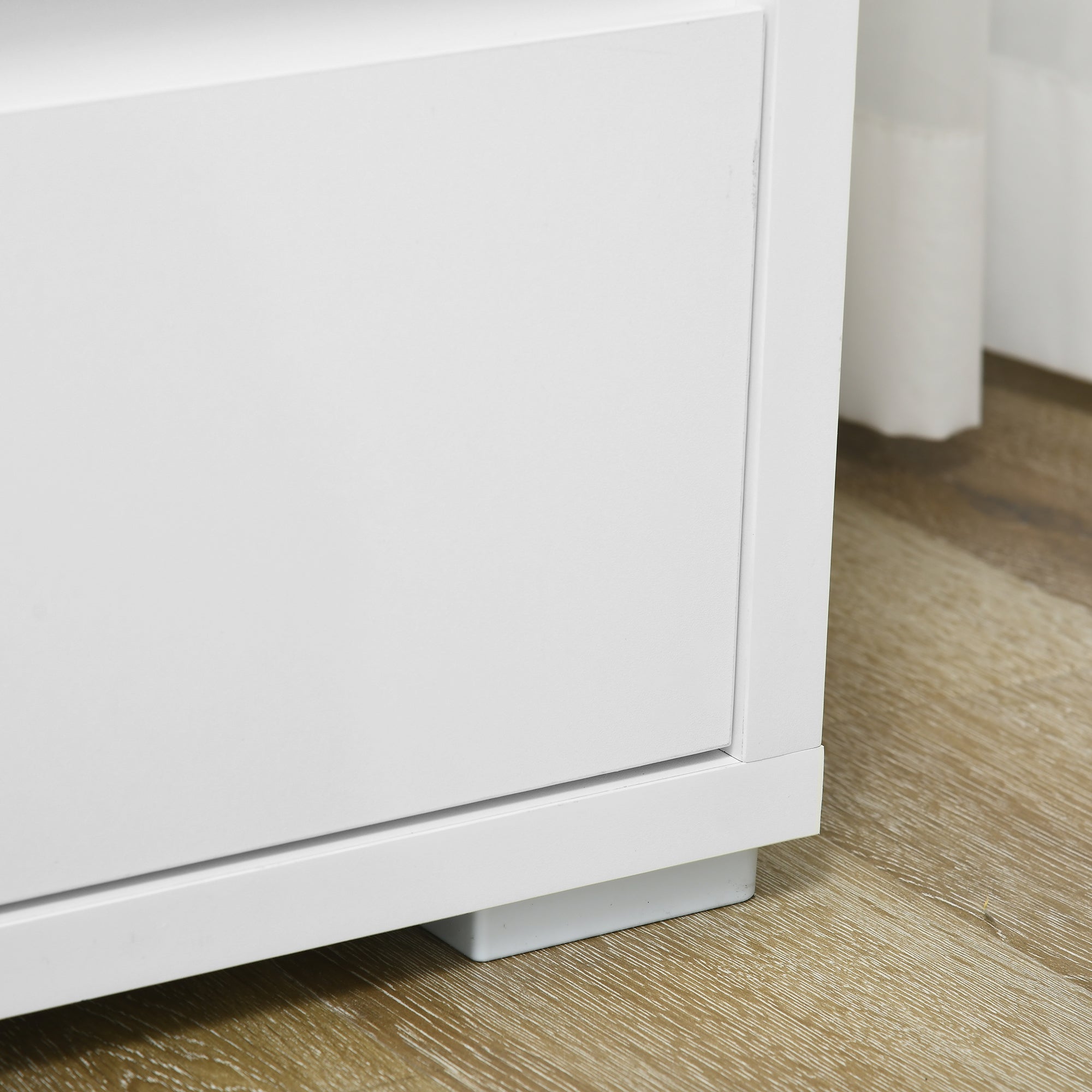 3-Drawer White Particleboard Dresser for Bedroom, Study, and Living Room, 70x37x75cm