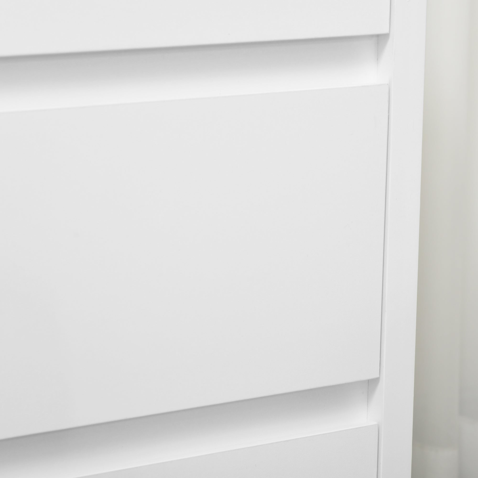 3-Drawer White Particleboard Dresser for Bedroom, Study, and Living Room, 70x37x75cm