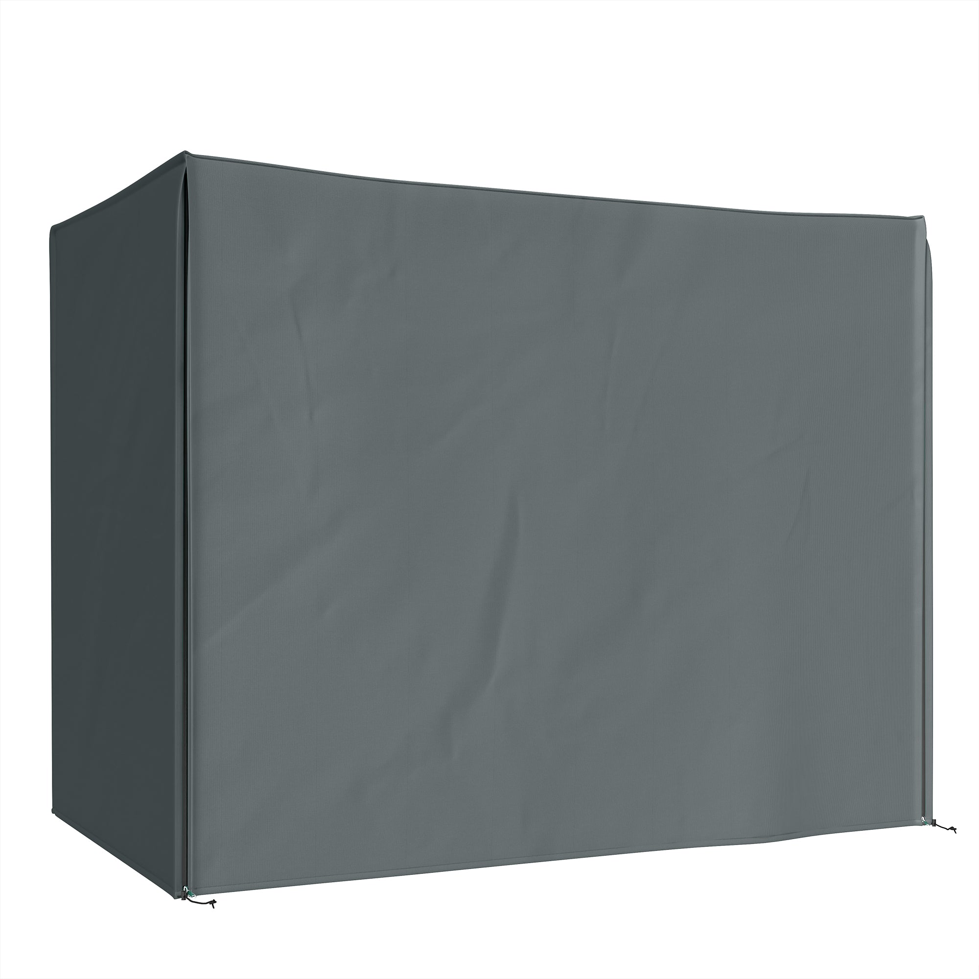 3-Seater Hollywood Swing Cover, Waterproof & Weatherproof Protective Cover for Garden Swing, Windproof & UV-Resistant, 420D Oxford Fabric, 220 x 125 x 172 cm, Gray