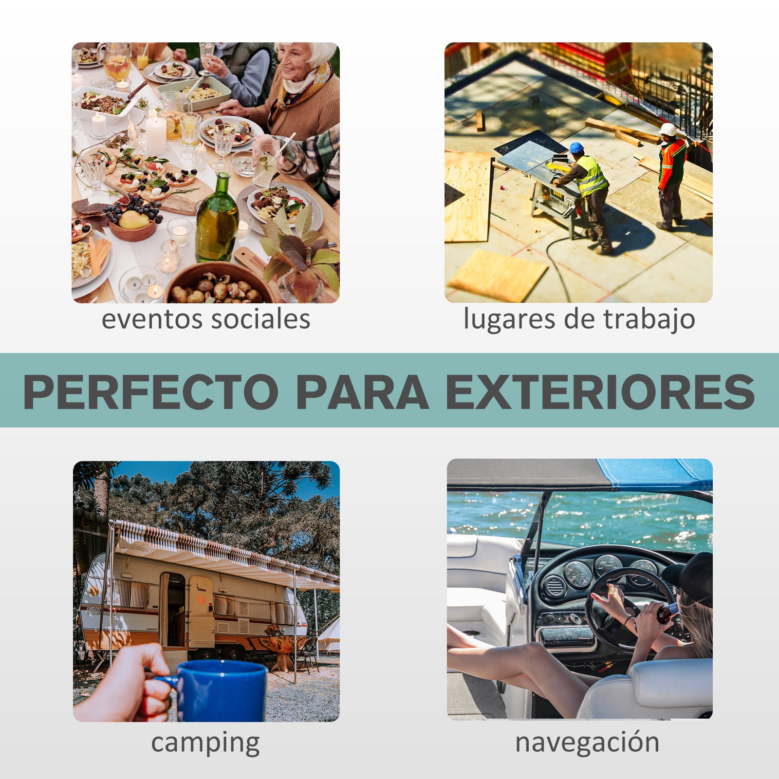 Portable Sink Outdoor Washing Station for Outdoor Activities and Camping with 17L Water Tank Soap Dispenser Towel Rack and 2 Wheels HDPE 51x33.5x103 cm Light Gray