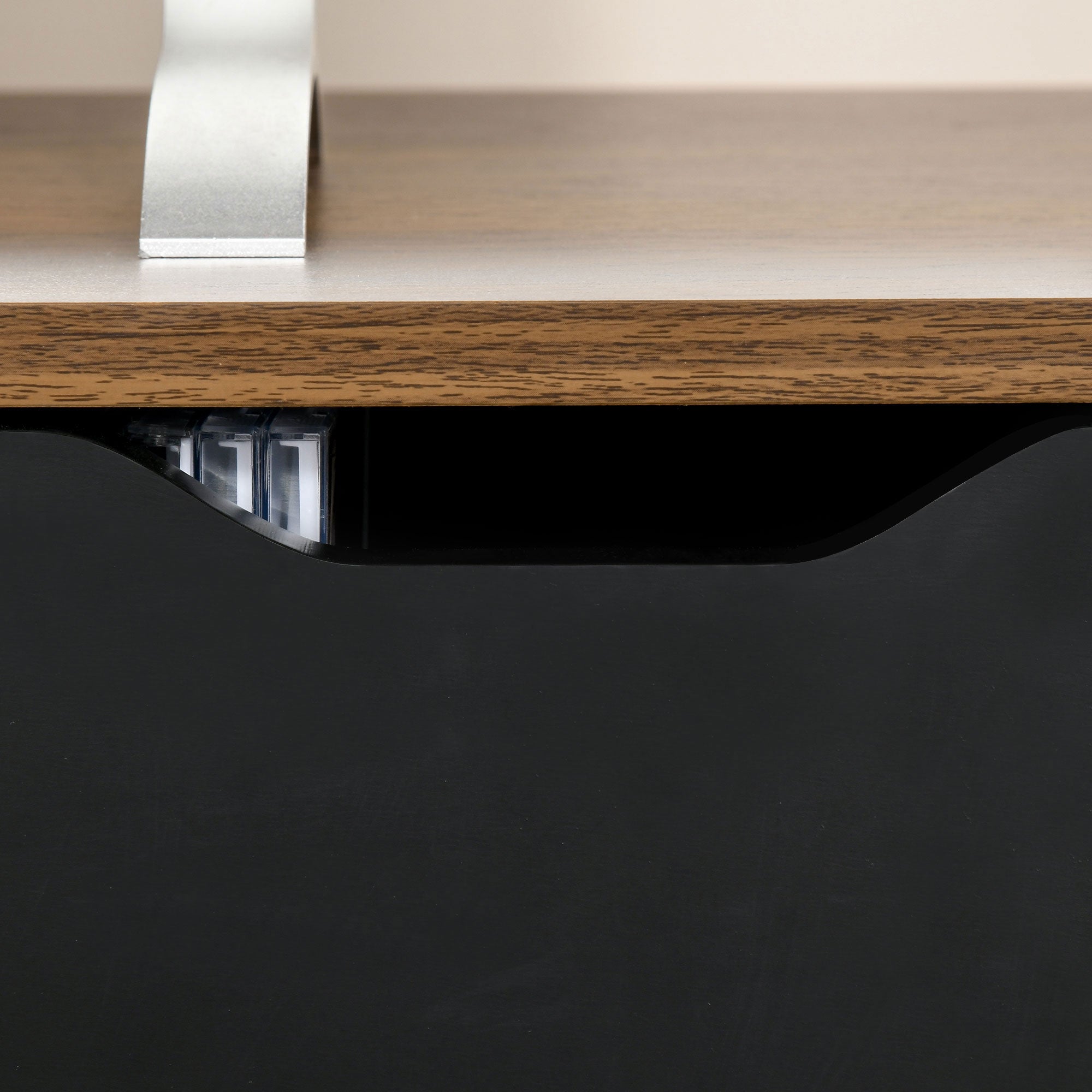 TV Stand Living Room Table for 50-Inch TV with 2 Drawers and Open Compartment Modern Style 122x39x46 cm Brown