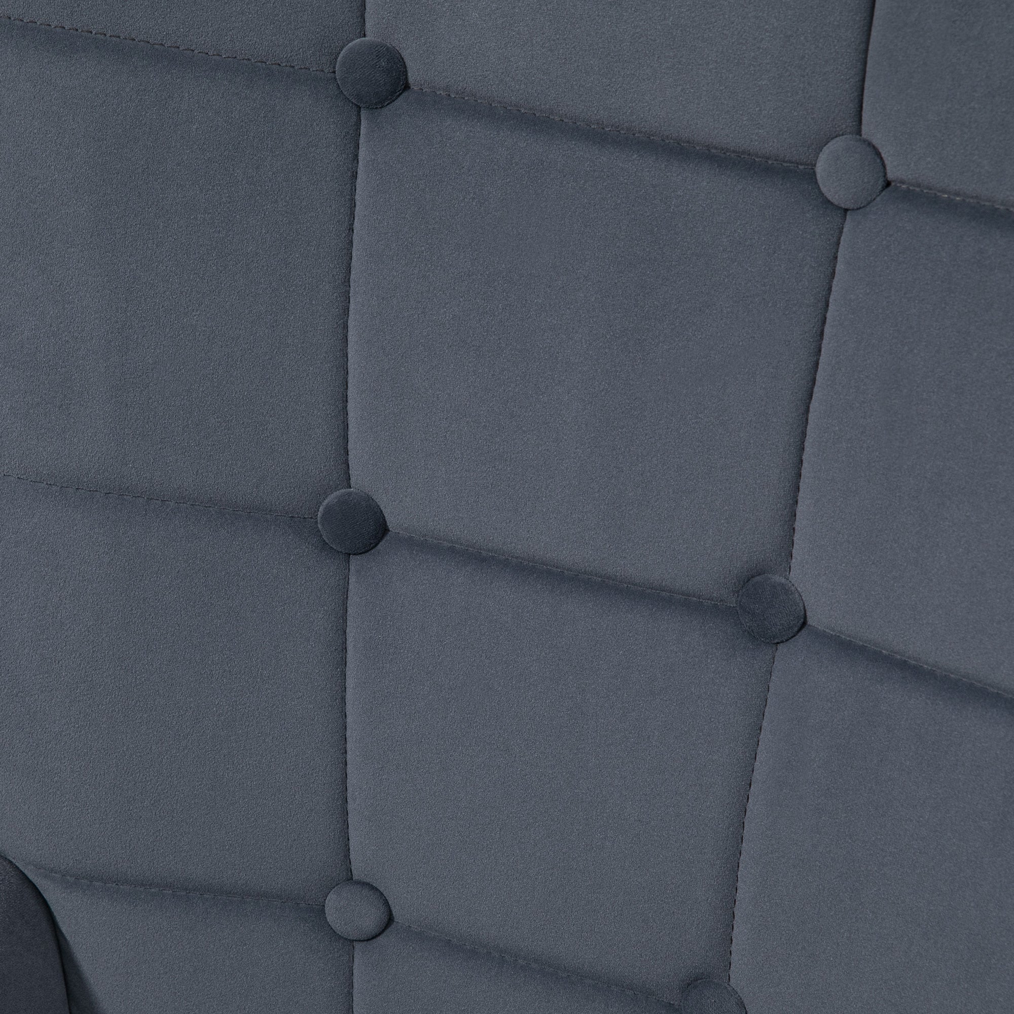 Wingback Chair with Footstool Armchair Lounge Chair with Velvet Look, Modern Recliner Chair, Upholstered Reading Chair for Living Room, Bedroom, Dark Gray