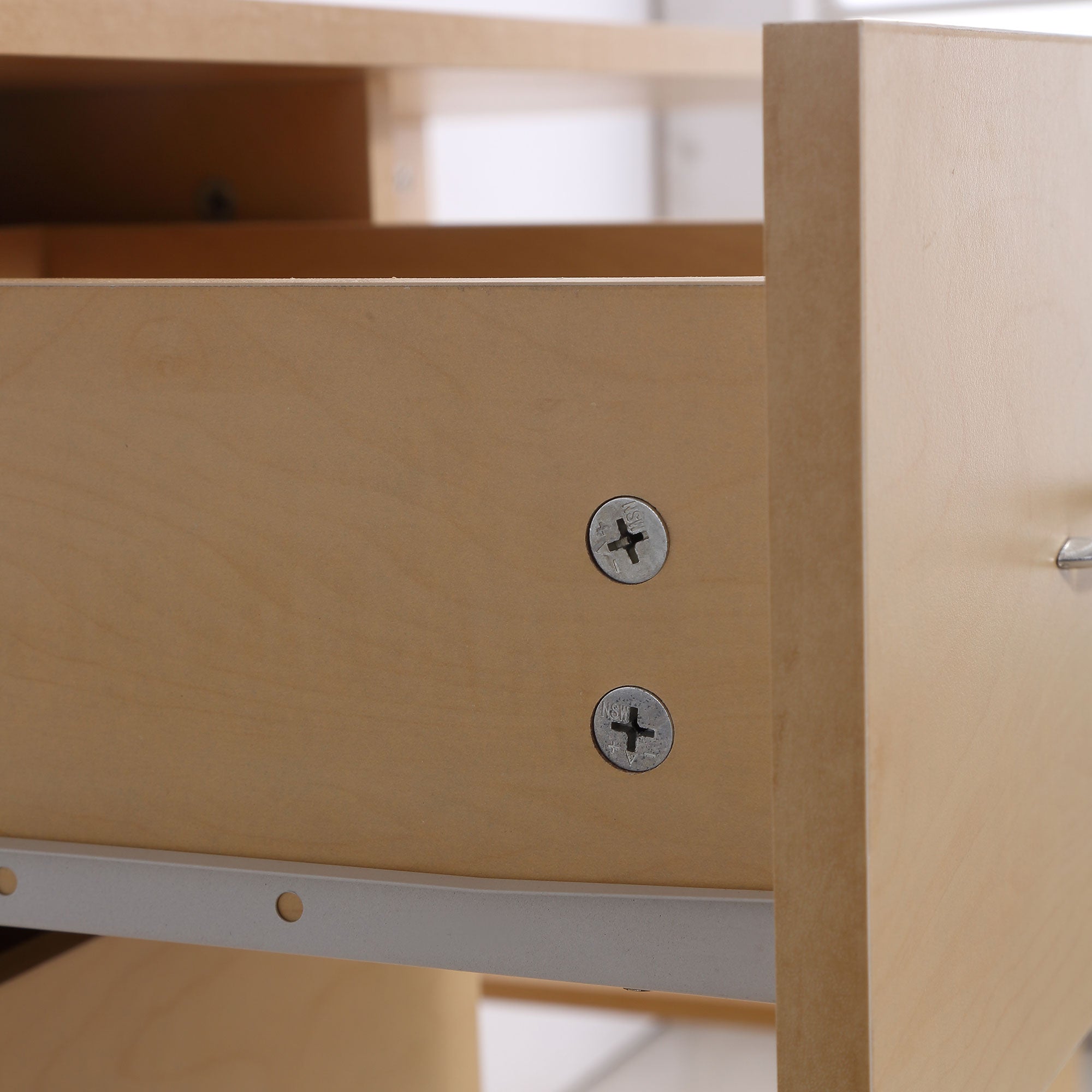 Desk with Storage, Computer Table 120 x 50 cm, Computer Desk with Shelves and Drawers, for Small Spaces, Bedroom, Light Wood Look