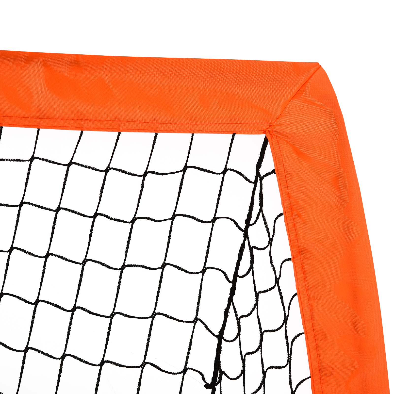Football Goal 2-Pack Foldable 183 x 90 x 90 cm Football Goal with Carrying Bag Weatherproof Outdoor Soccer Goals for Adults Football Goals for Garden Training Leisure Orange