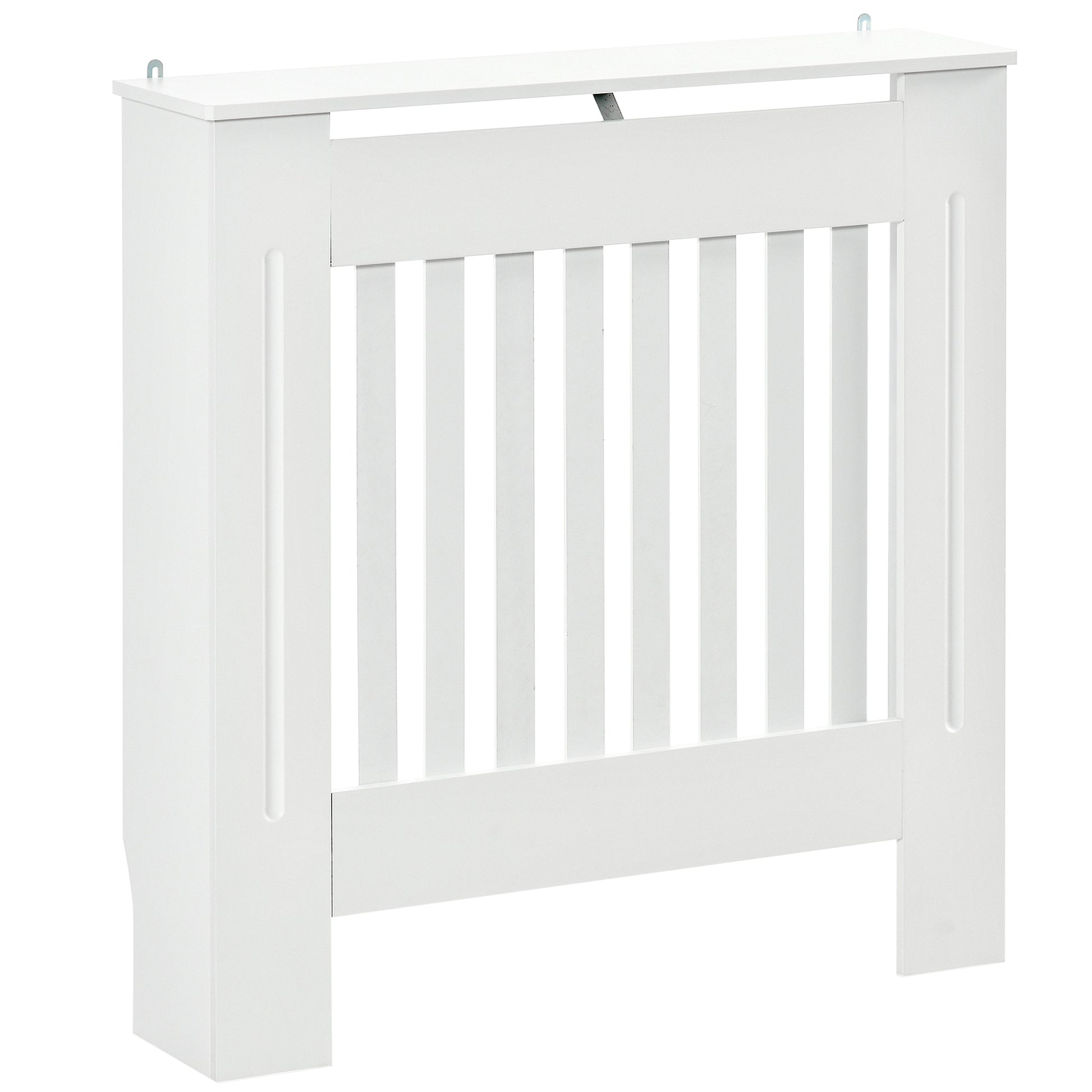 Radiator Cover Modern MDF Radiator Cabinet for Living Room Bedroom 78x19x81 cm White