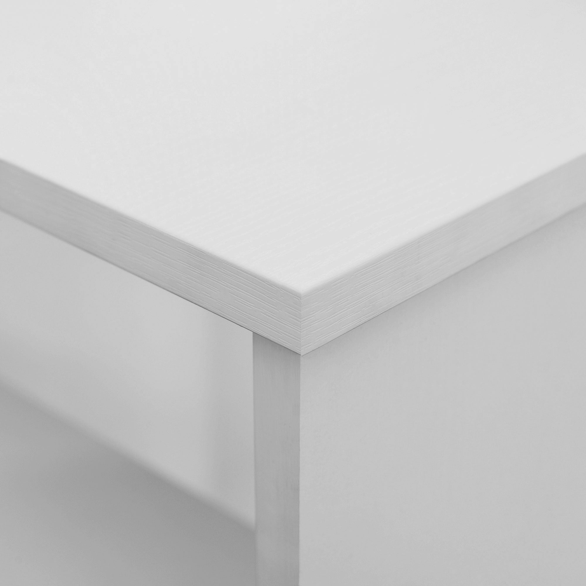 Rotating Corner Desk L-Shaped Desk with Shelf Desk with Shelves for Office Study 120x110x74.5 cm White