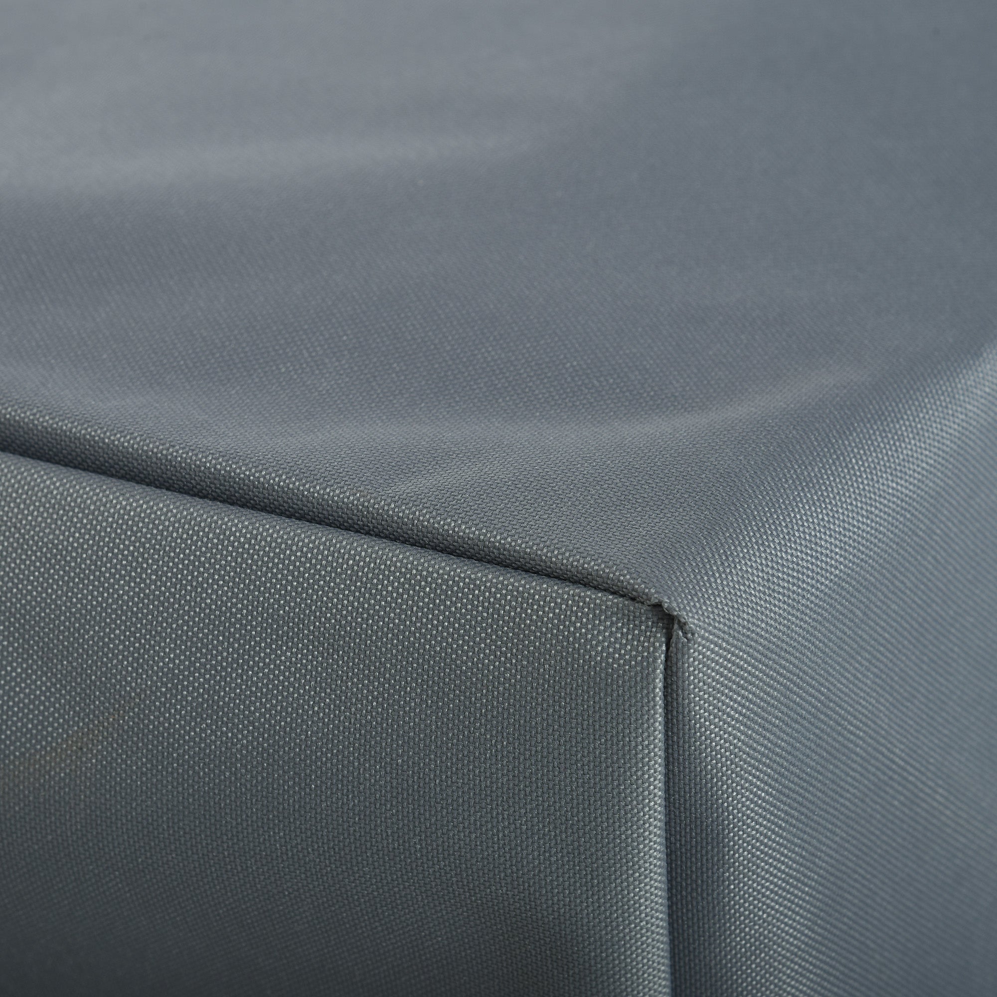 Waterproof Winter Patio Furniture Cover — Windproof, UV-Resistant 600D Oxford Tarp for Terrace Furniture, 75 x 28.3 x 24.8–29.9 in, Light Gray