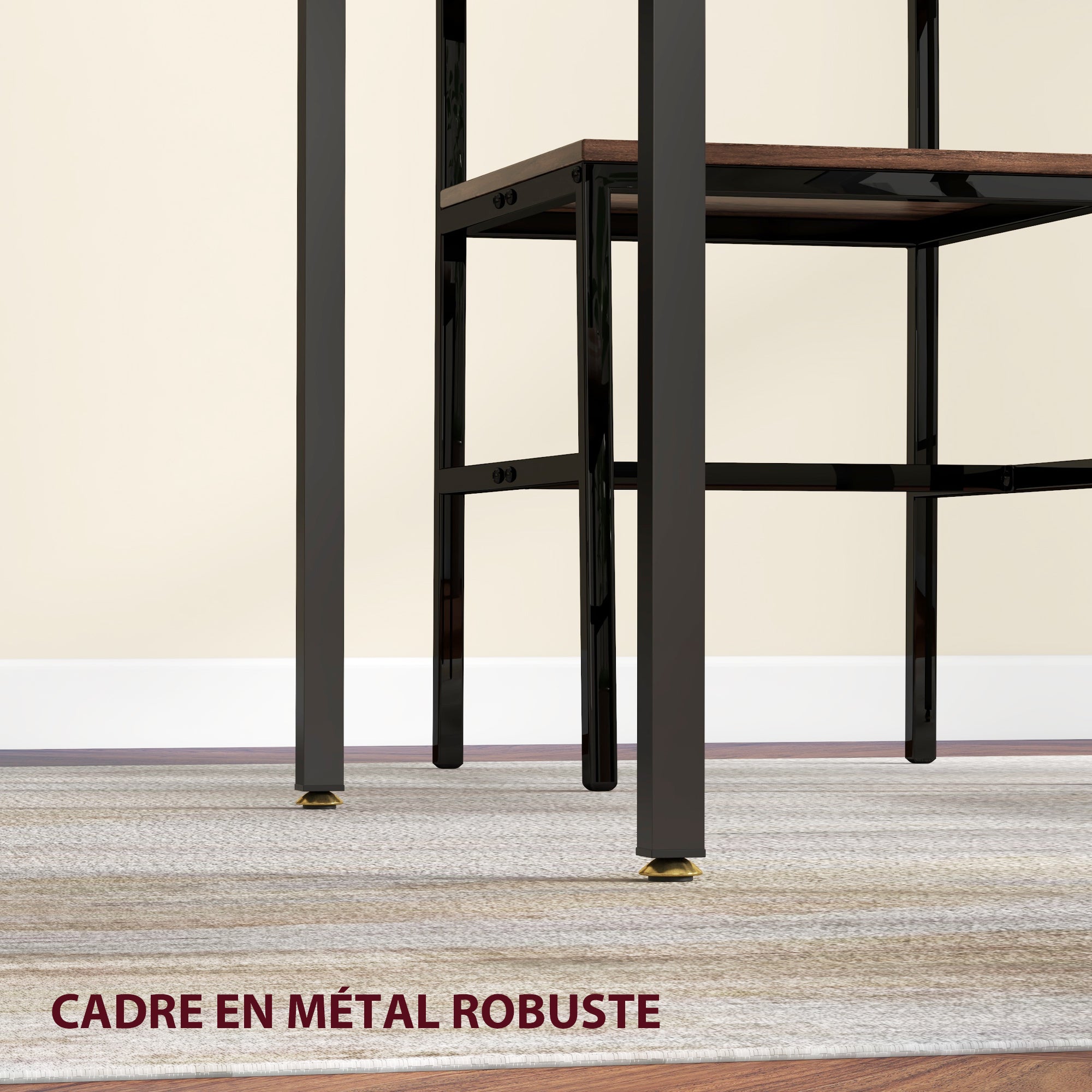 Folding Dining Table Extendable Kitchen Table with 2 Drop Leaves Industrial Rectangular Style for Small Space, Drop-Leaf Table for 2-4 People, Rustic Brown