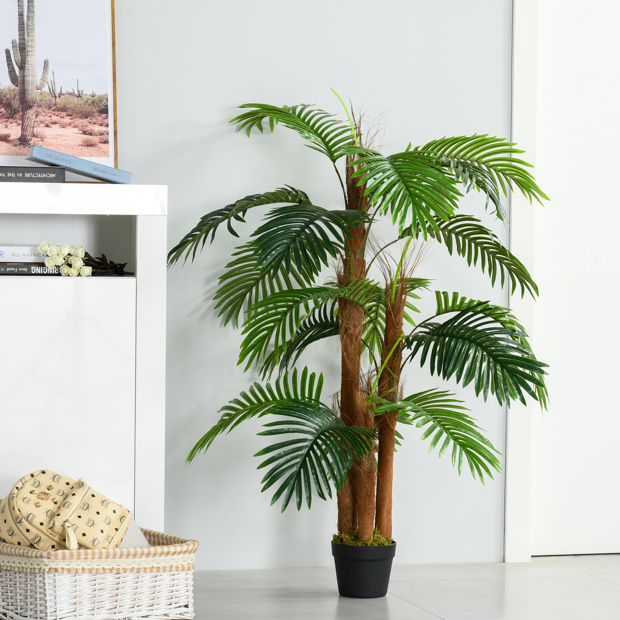artificial plants 120 cm artificial palm tree palm artificial plant artificial tree artificial plants in pot indoor decorative plant office plant plastic pot for indoor and outdoor