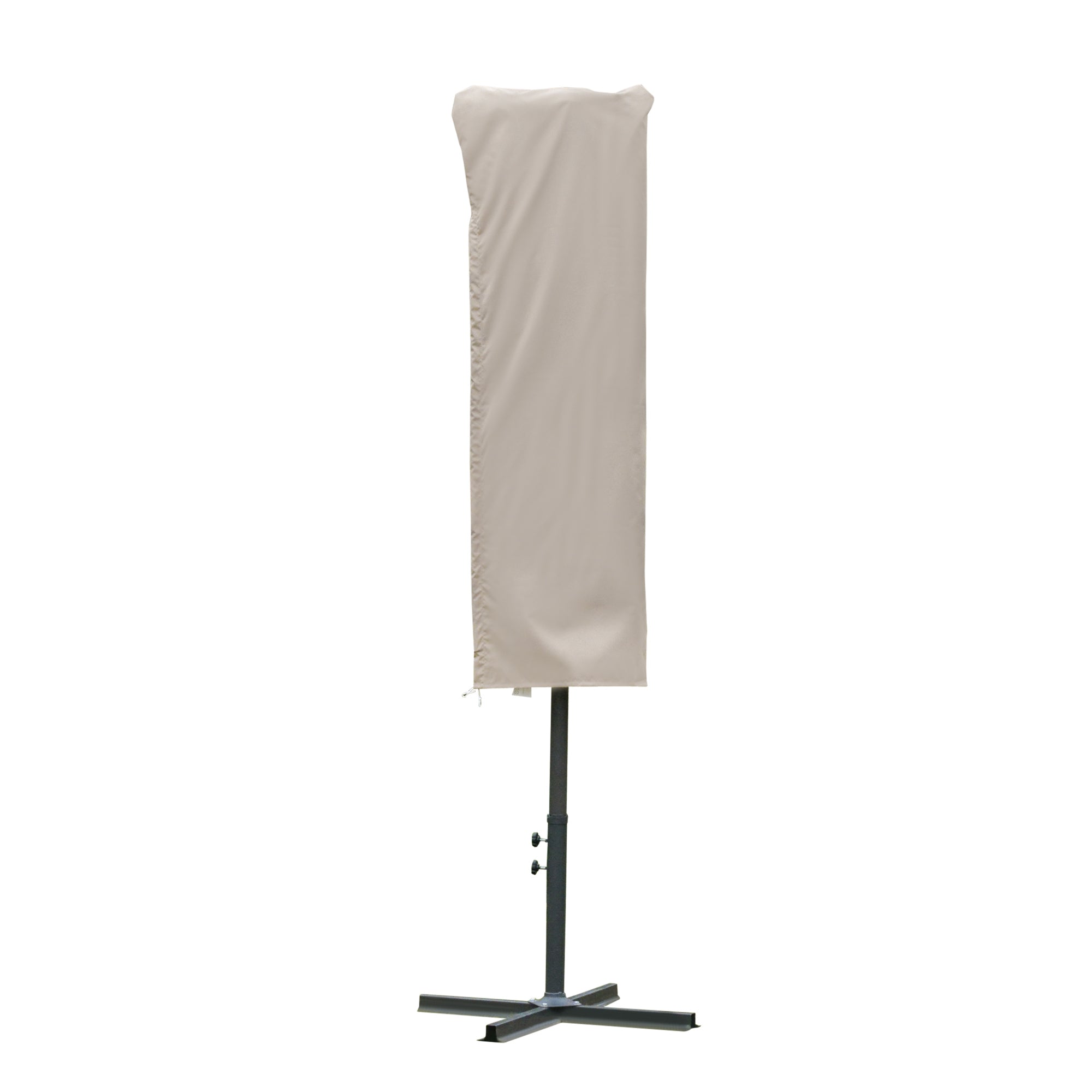Umbrella Cover Weatherproof Windproof Drawstring Closure Easy Clean Outdoor for Cantilever Umbrella Ø60 x 160 cm Khaki