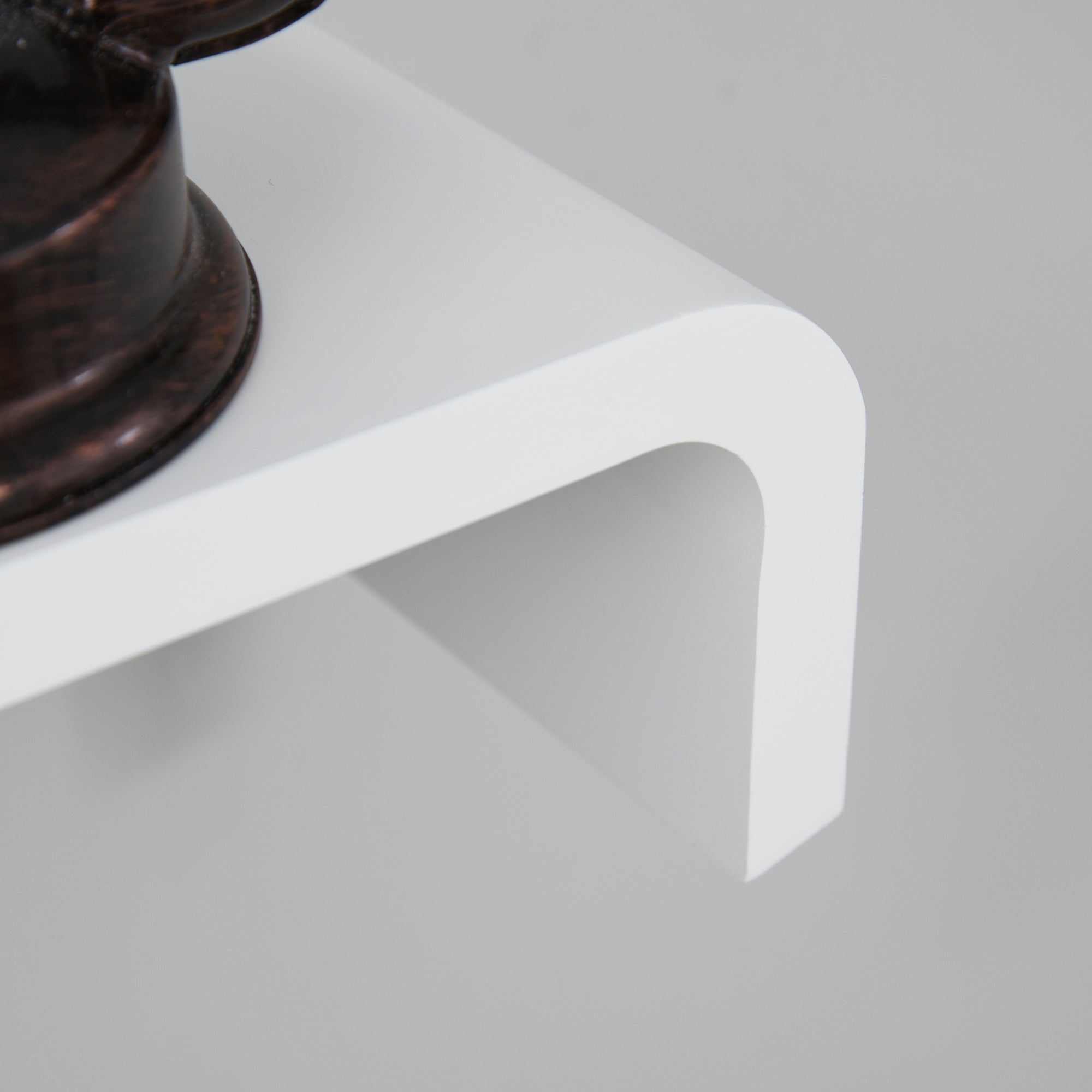 Set of 3 Floating Shelves 60/45/30x15x10 cm Wall Shelves Wood Book Storage Photo Display Decor for Living Room Hallway Bedroom White