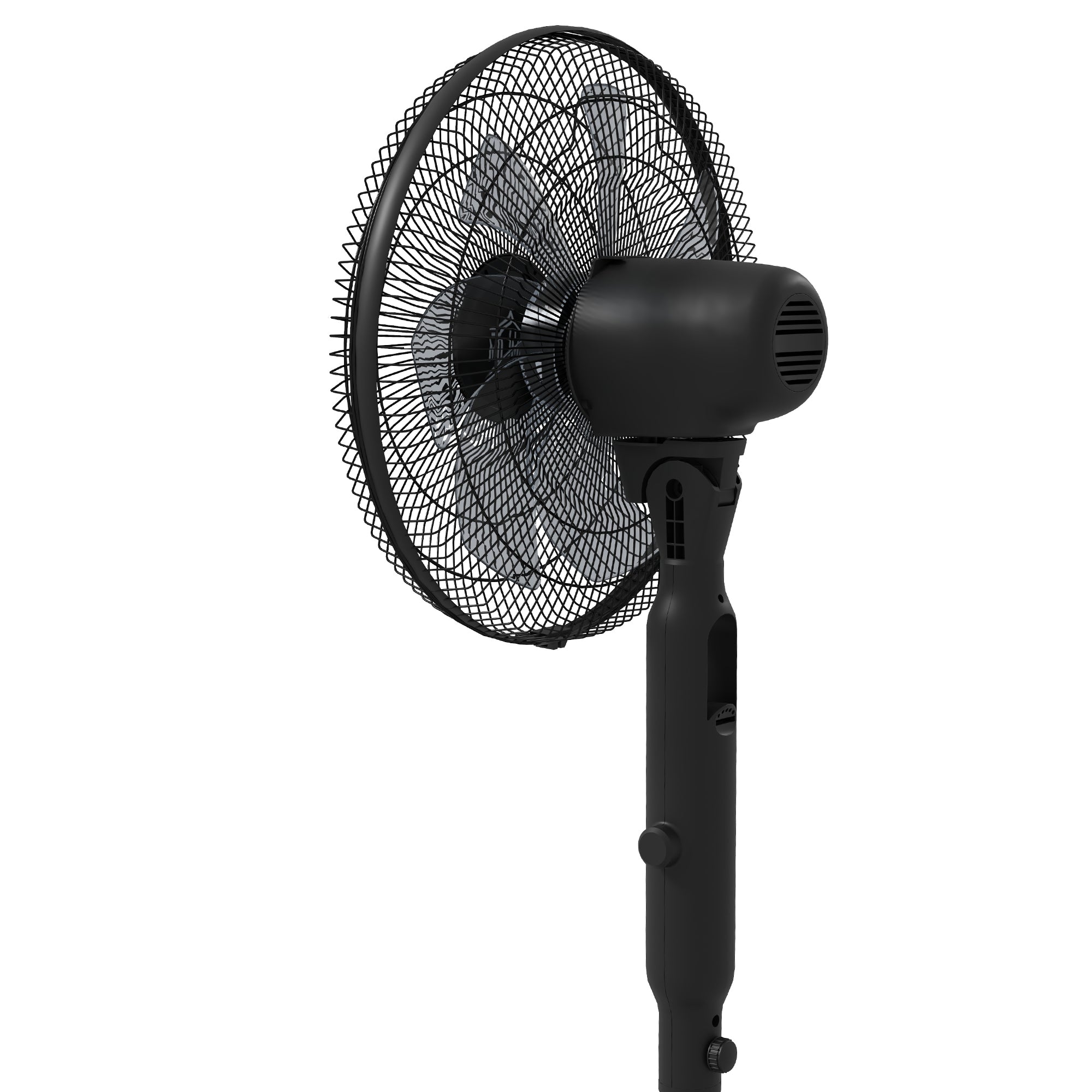 16.5-inch Pedestal Fan 40W Silent Remote Timer 3 Modes 28 Speeds, Mosquito Repellent Function, Adjustable Height 75° Oscillation Black