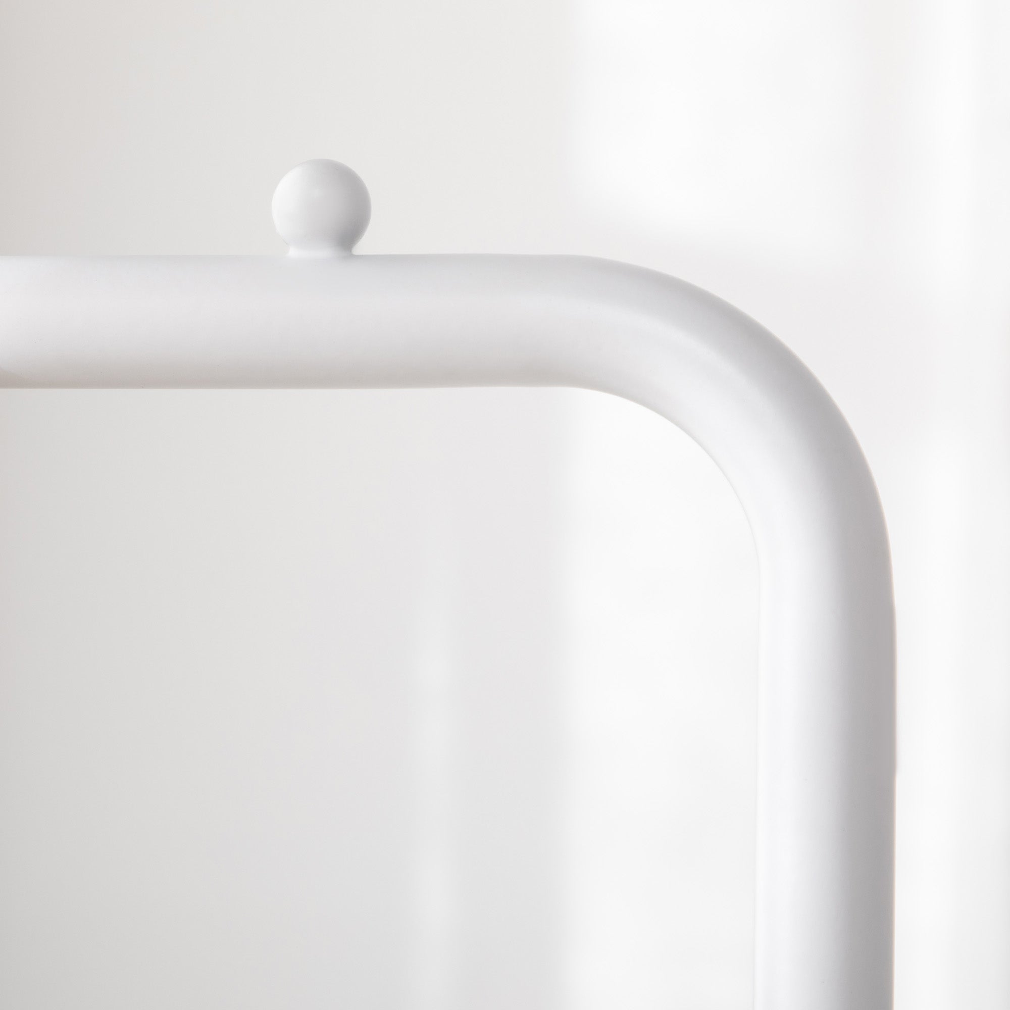 Coat Rack with Marble Base Modern Coat Stand with 2 Round Hooks Hangers for Bedroom Hallway Entryway 35x25x170 cm White