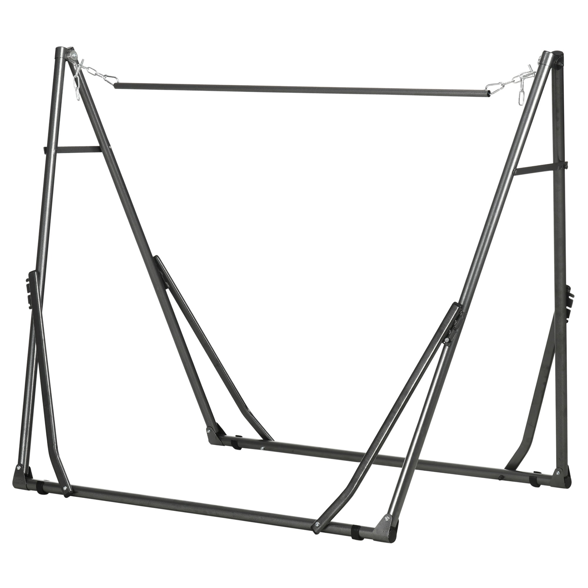 Hammock Stand for Hammock, Foldable 2-in-1 Hammock Stand, Clothes Rack for Patio, Garden, Yard, Supports up to 120kg, Steel, 290 x 92 x 88cm