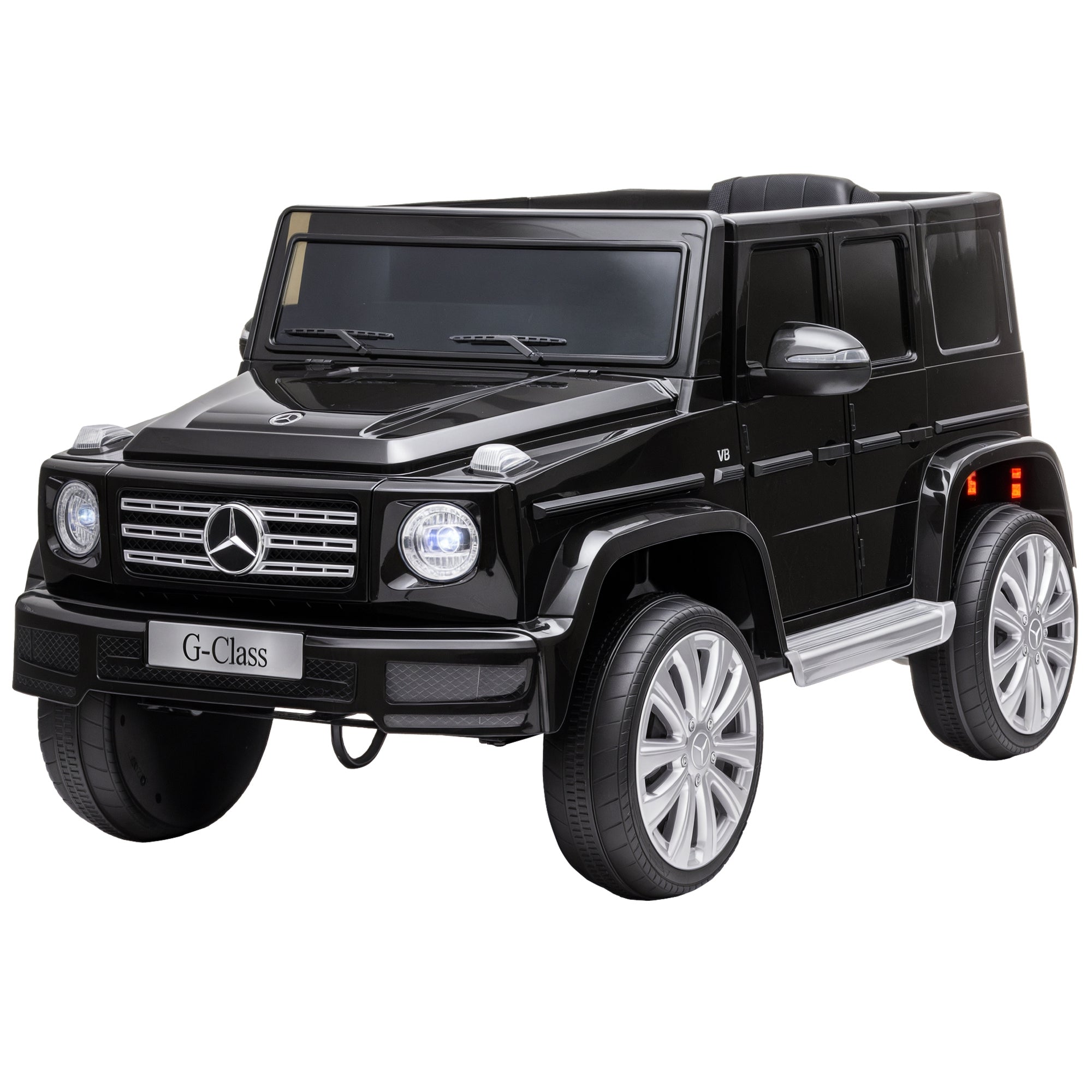 Electric Car for Kids 3+ Years BENZ G500 Off-Road Battery 12V Electric Vehicle with Remote Control Music Horn Speed 3-5 km/h Load 30 kg Black