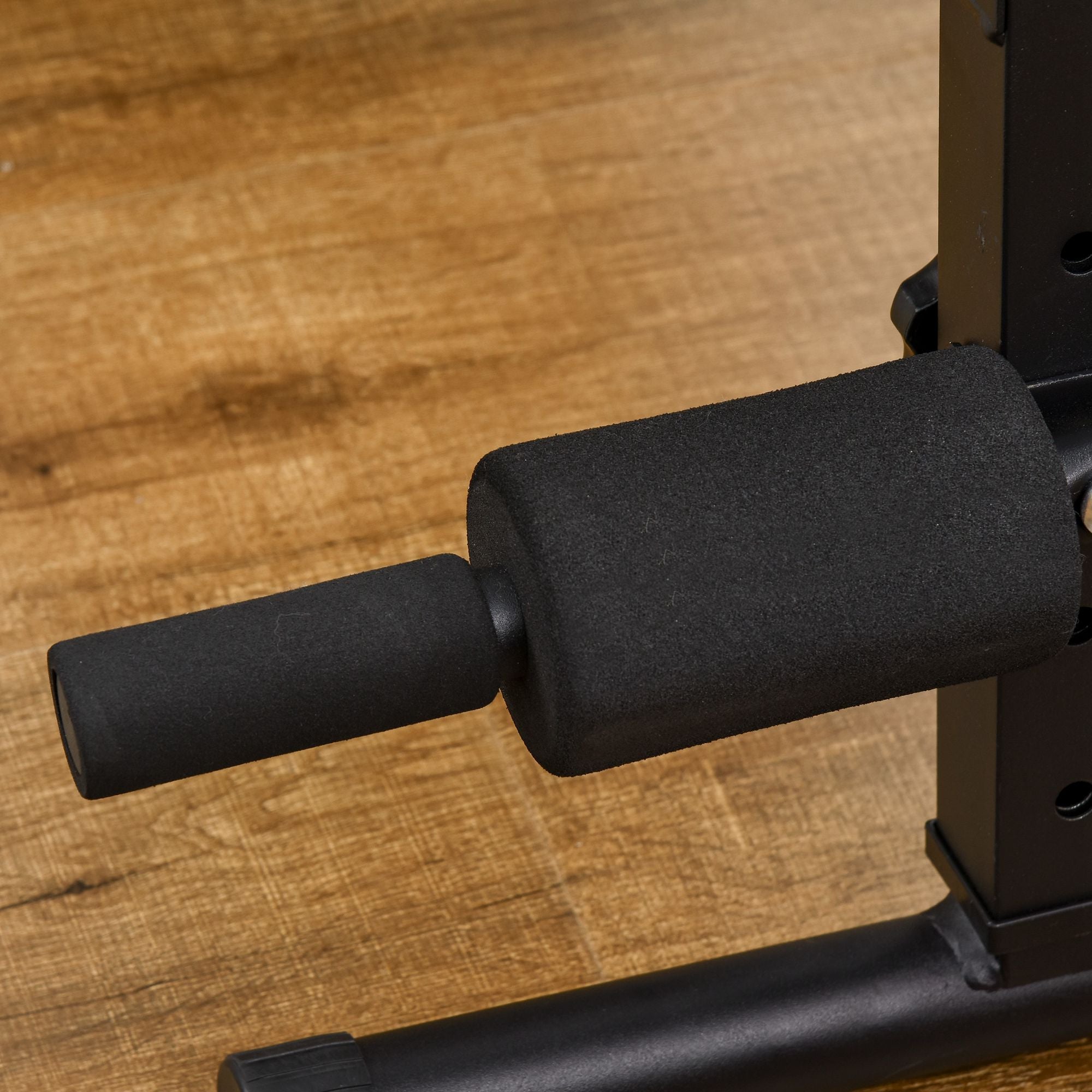 Foldable and Adjustable Abdominal Bench, Multifunctional Gym Weight Bench with Padded Backrest, 47x139x51-69cm, Black and Red