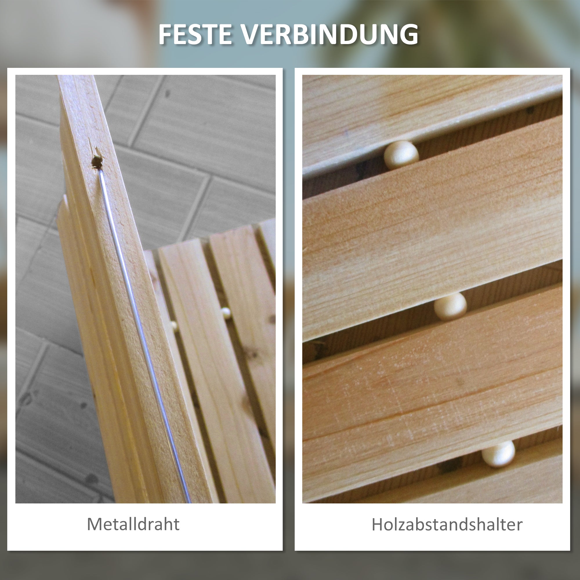 120 cm Garden Path, Roll-up Weatherproof Garden Step Decorative Wooden Step made of Fir Wood, for Garden, Balcony, Nature