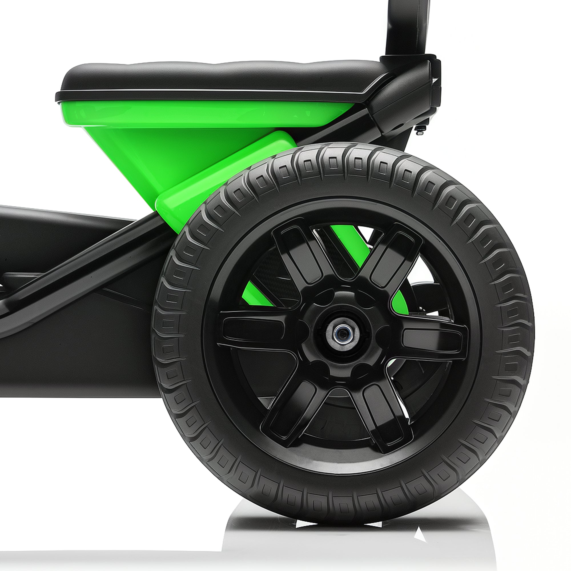 Pedal Kart — EVA Anti-Slip Wheels, Metal Frame, 66 lb Capacity, Ages 2–5, Green