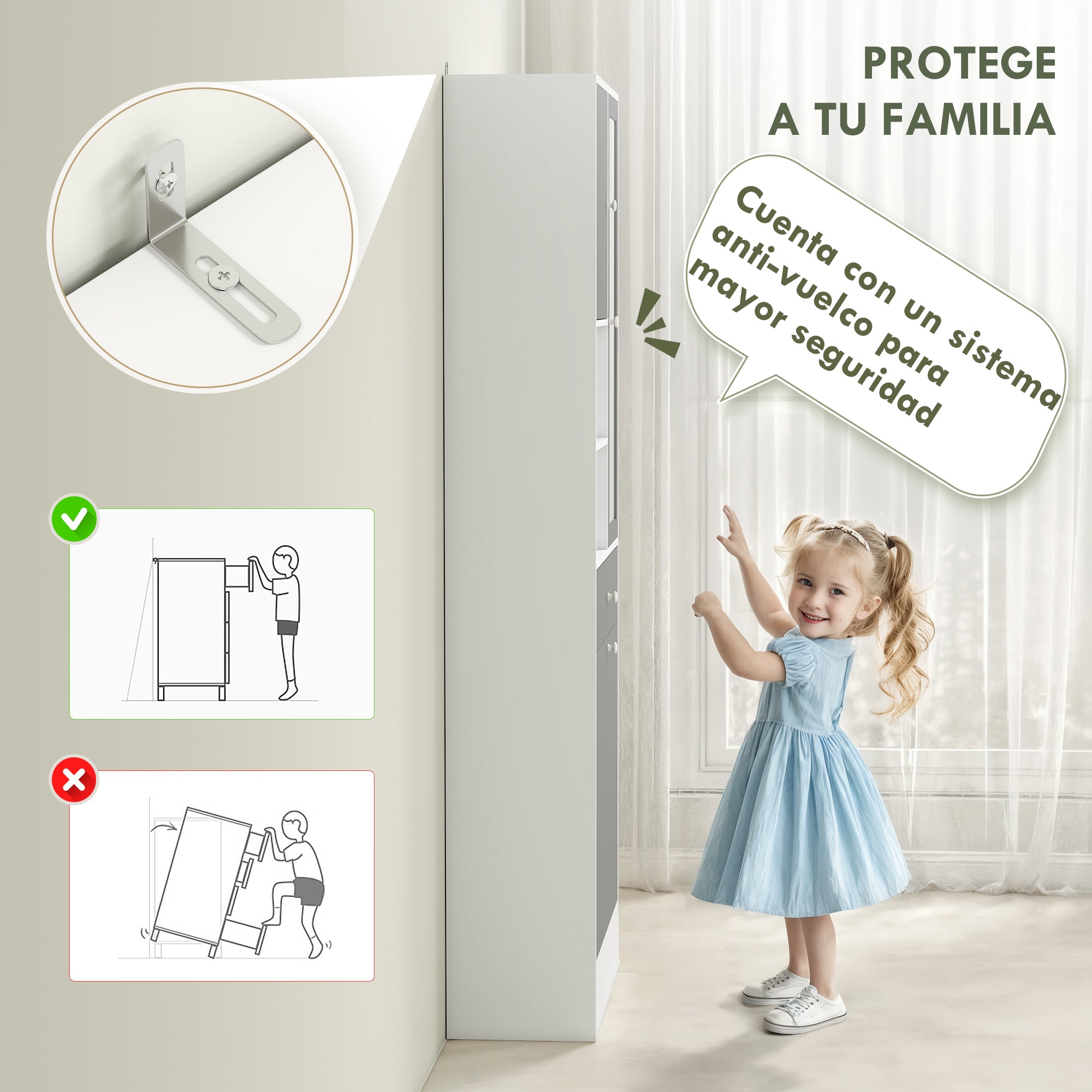 Bathroom Cabinet with Laundry Hamper Tall Bathroom Cabinet Narrow with Mirror Drawer Open Compartments and Adjustable Shelves 24.4x11.1x71.3 inches White and Gray