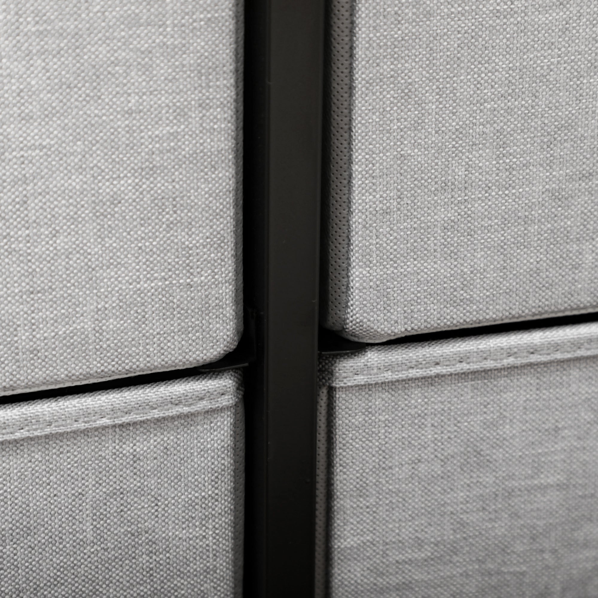 Chest of Drawers Sideboard with 8 Foldable Fabric Drawers, Drawer Cabinet with Worktop, Handle, Multi-Purpose Cabinet with Anti-Tip Device, for Living Room Bedroom, Gray