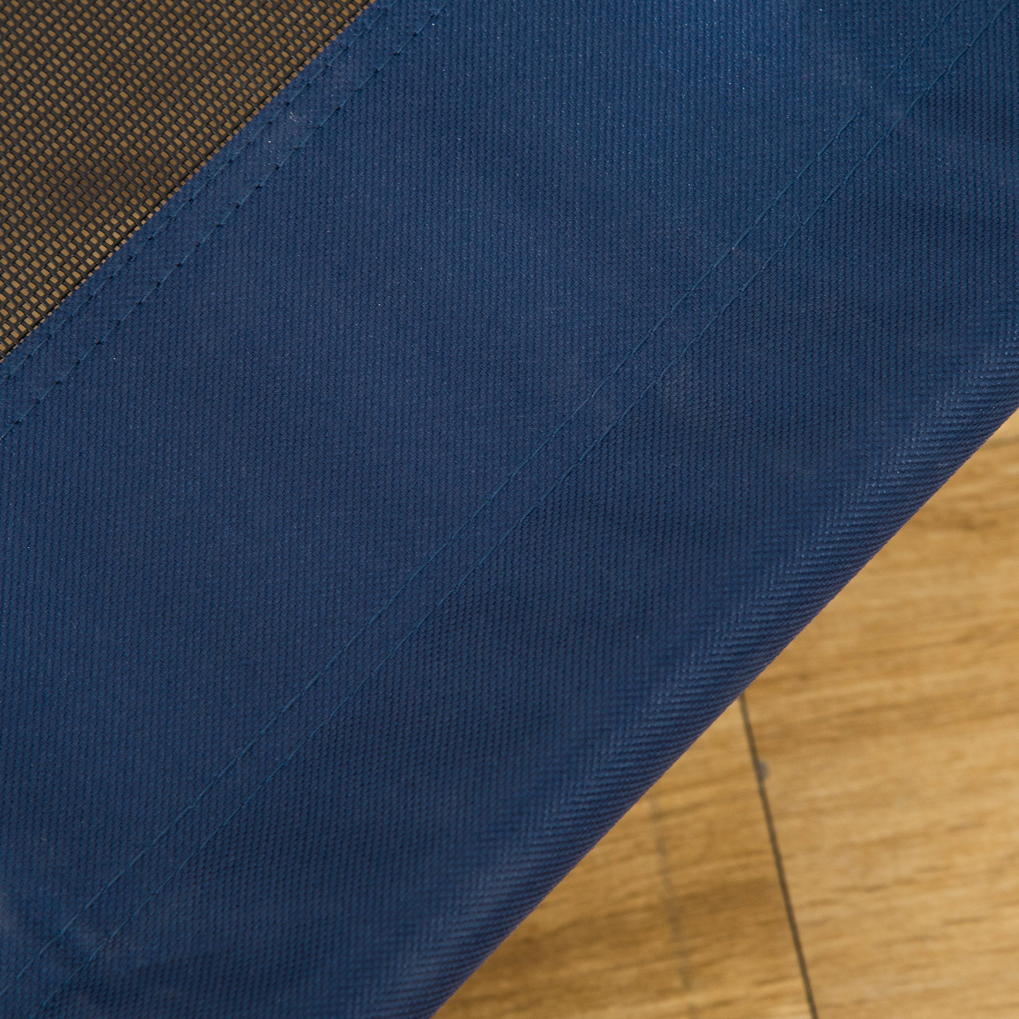 Dog Bed Pet Cot Outdoor Cat Bed Pet Bed Sleeping Place Steel 600D Oxford Fabric Blue 76 x 61 x 18 cm