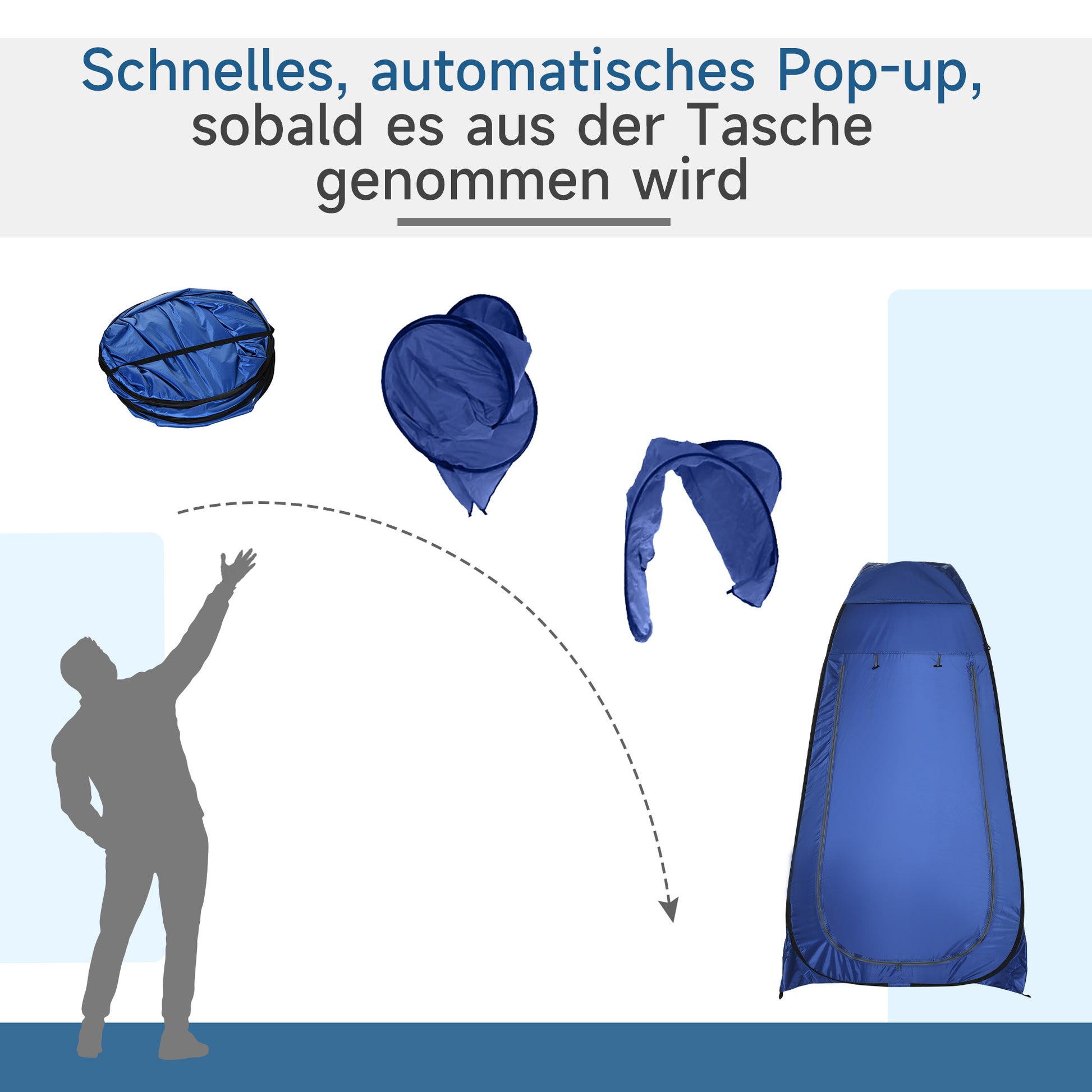 Pop-up Shower Tent, Portable Toilet Tent with Carrying Bag Window Mobile Changing Room WC Tent Privacy Toilet Changing Room Pop-up Tent Storage Tent for Outdoor Camping Beach