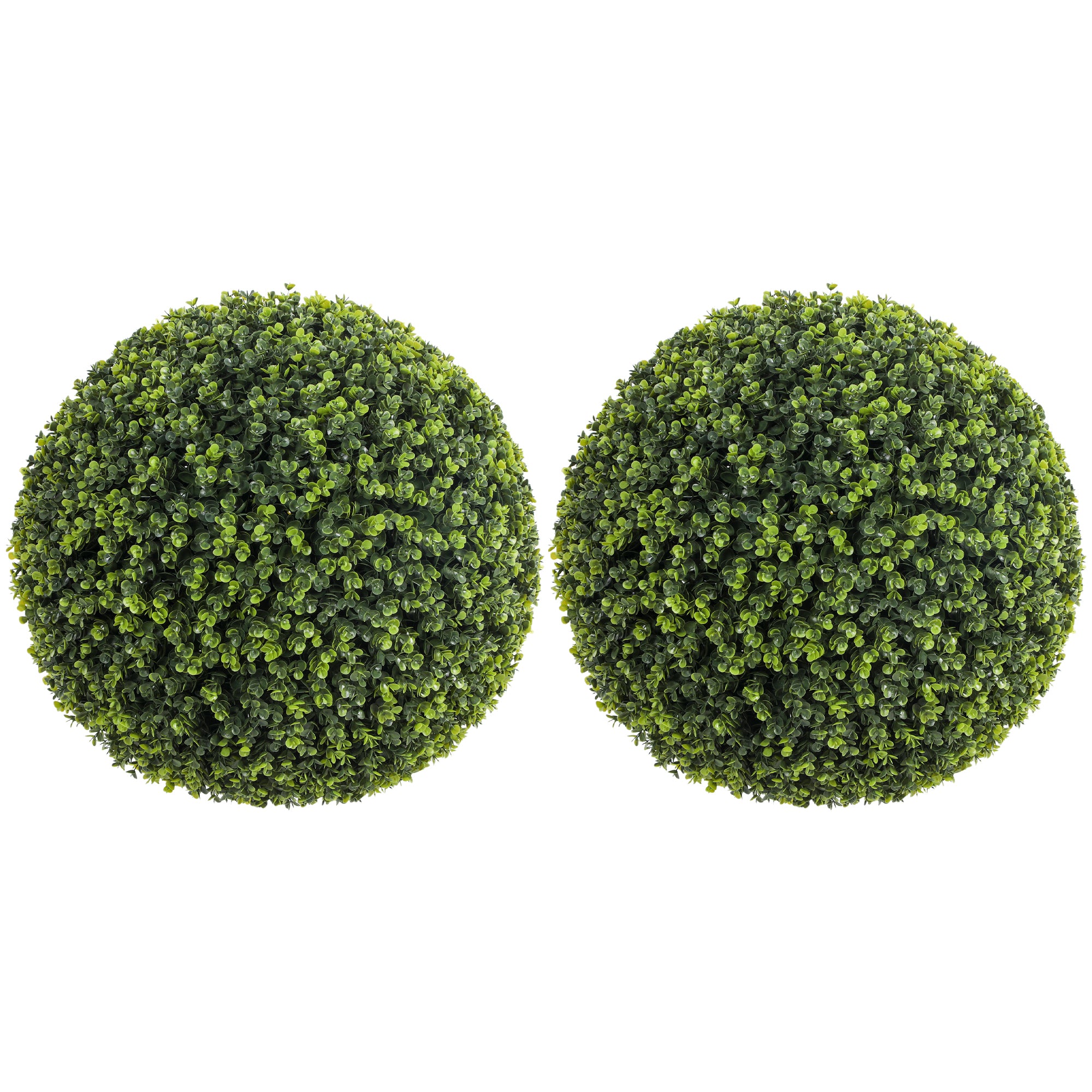 2-Pack Artificial Eucalyptus Topiary Balls Ø52 cm (20.5 in) – UV-Resistant Realistic Faux Plants for Home, Office, Garden, Patio – Decorative Gift