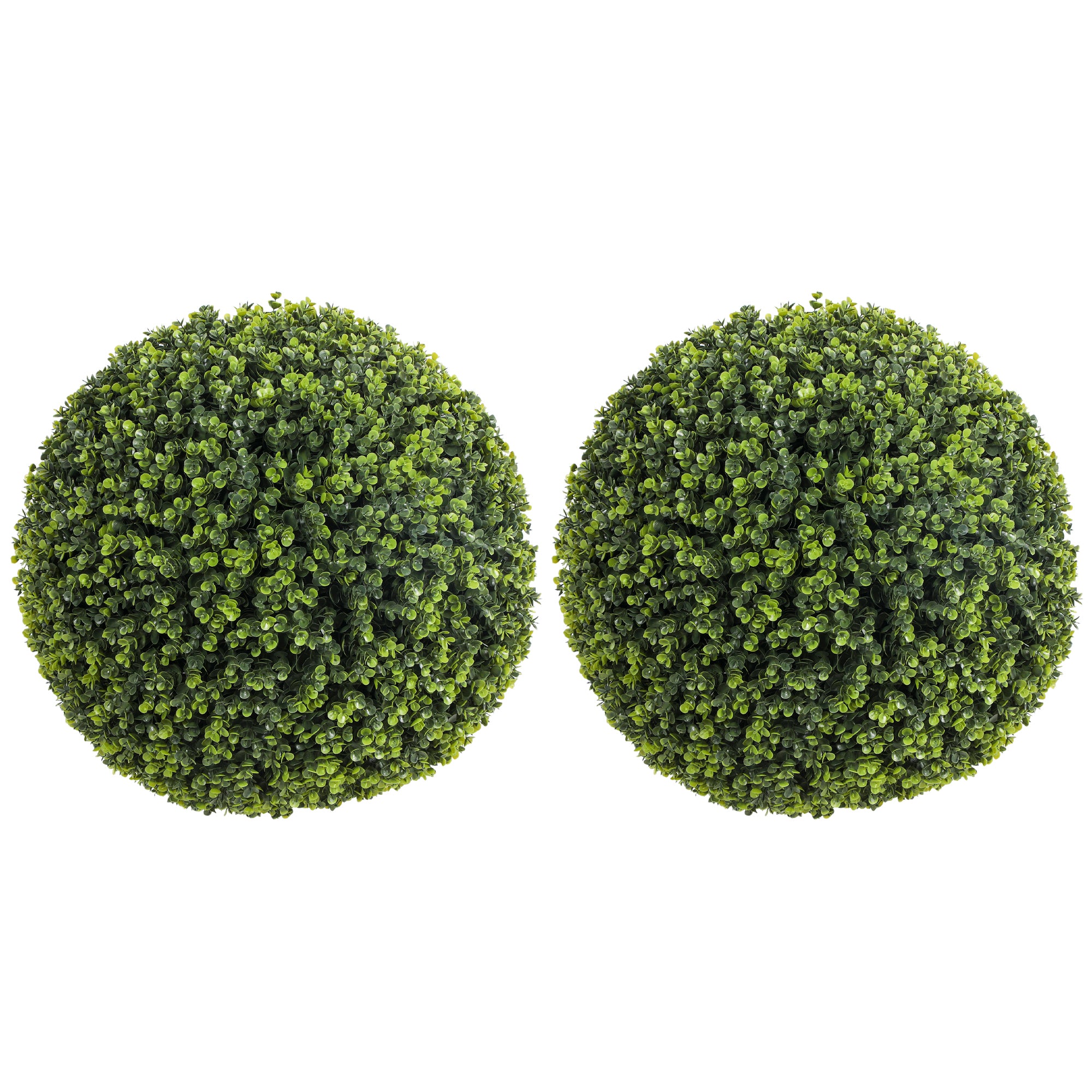 2-Pack Artificial Eucalyptus Topiary Balls Ø52 cm (20.5 in) – UV-Resistant Realistic Faux Plants for Home, Office, Garden, Patio – Decorative Gift