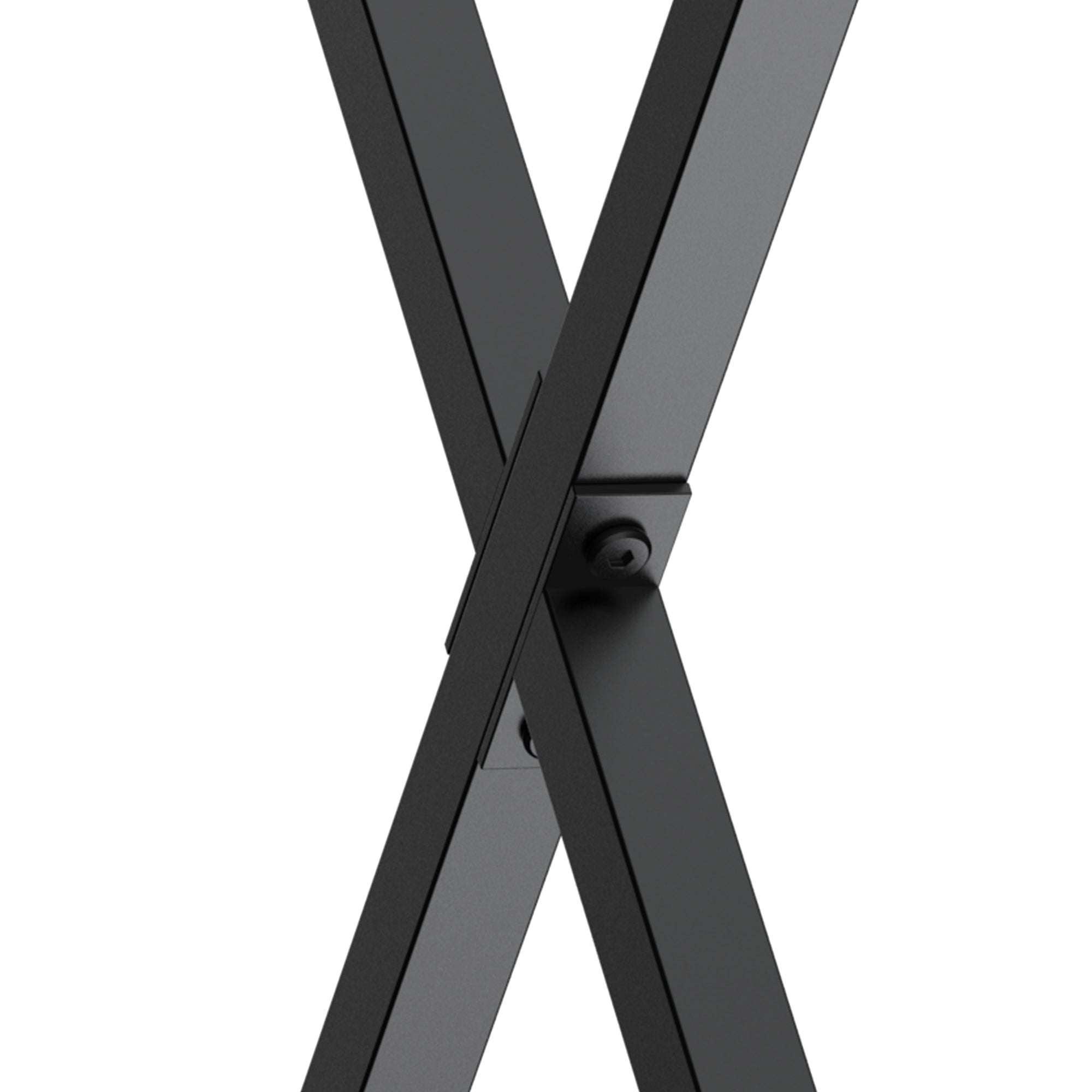 Set of 2 X-Shaped Steel Table Legs - 70L x 8W x 72H cm - industrial design