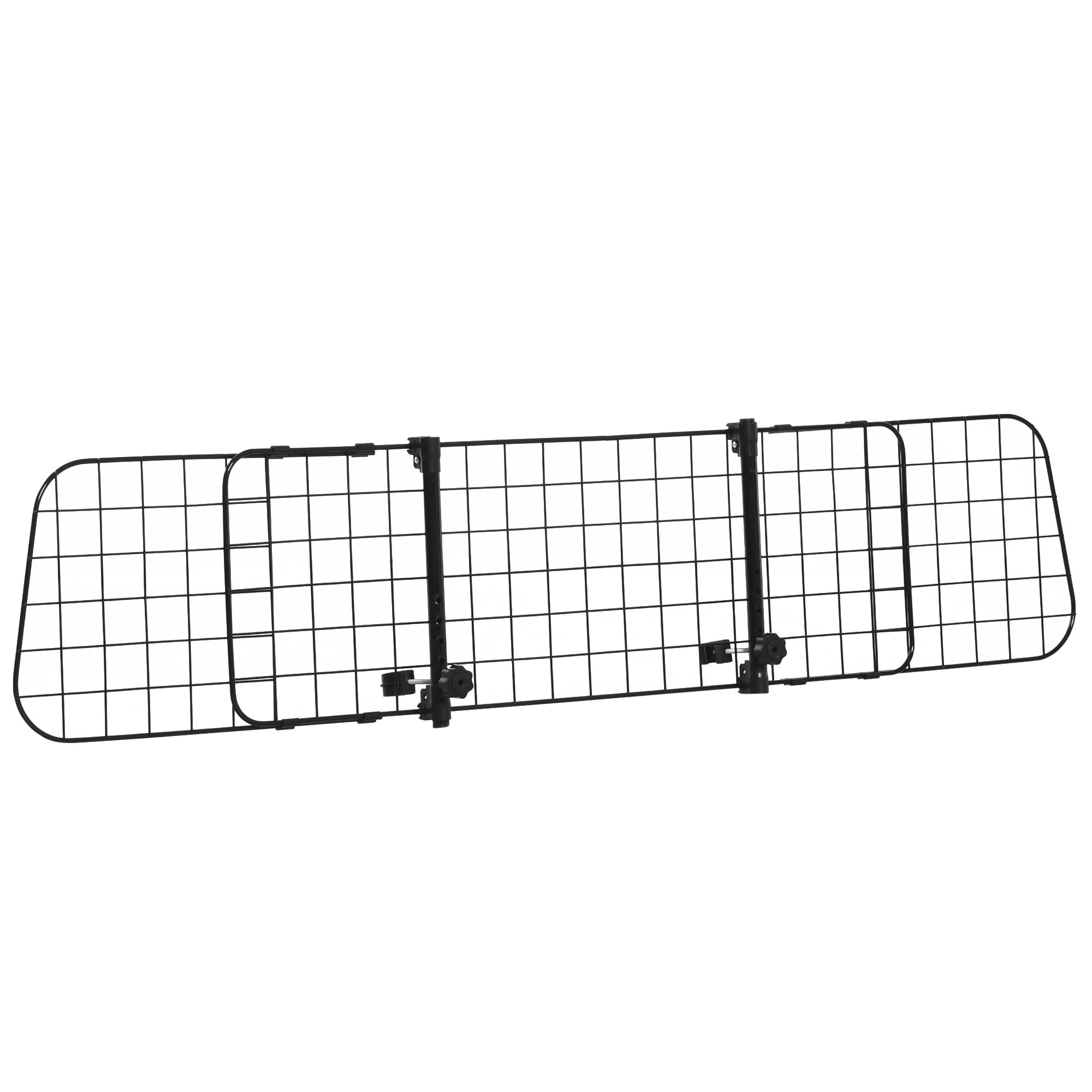 Dog Guard Car Universal Auto Safety Grid for Dogs with Continuously Adjustable Width, Partition for Trunk Dog Car Grid Dog Safety Grid 91-152 x 30 cm