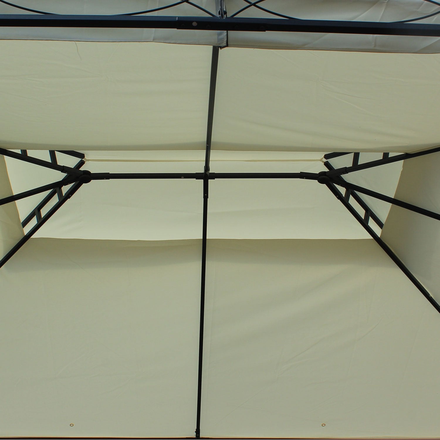 Luxury Pavilion Garden Gazebo Party Tent Marquee Pagoda 3x4m Cream