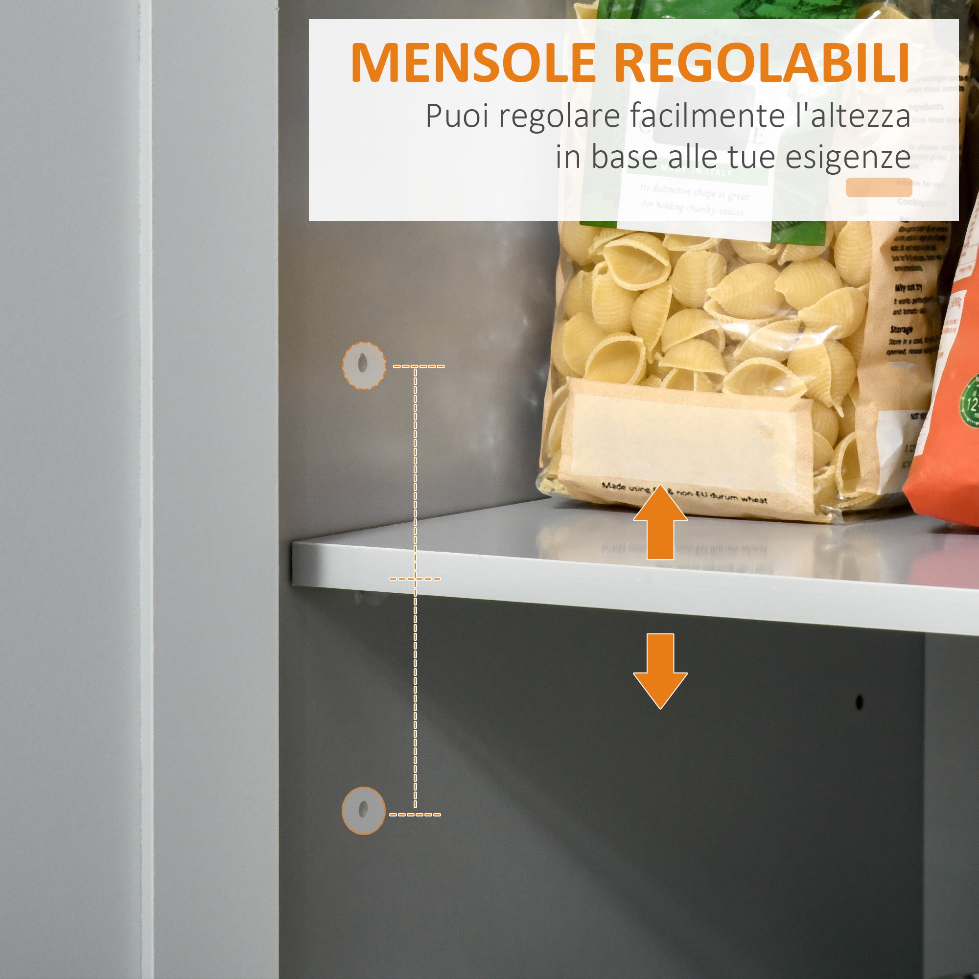 Kitchen Island with Rubber Wood Worktop, Kitchen Trolley with Wheels, 2 Drawers, Cabinet, Adjustable Shelves, and Towel Holder, in MDF, 104x46x91cm, Gray