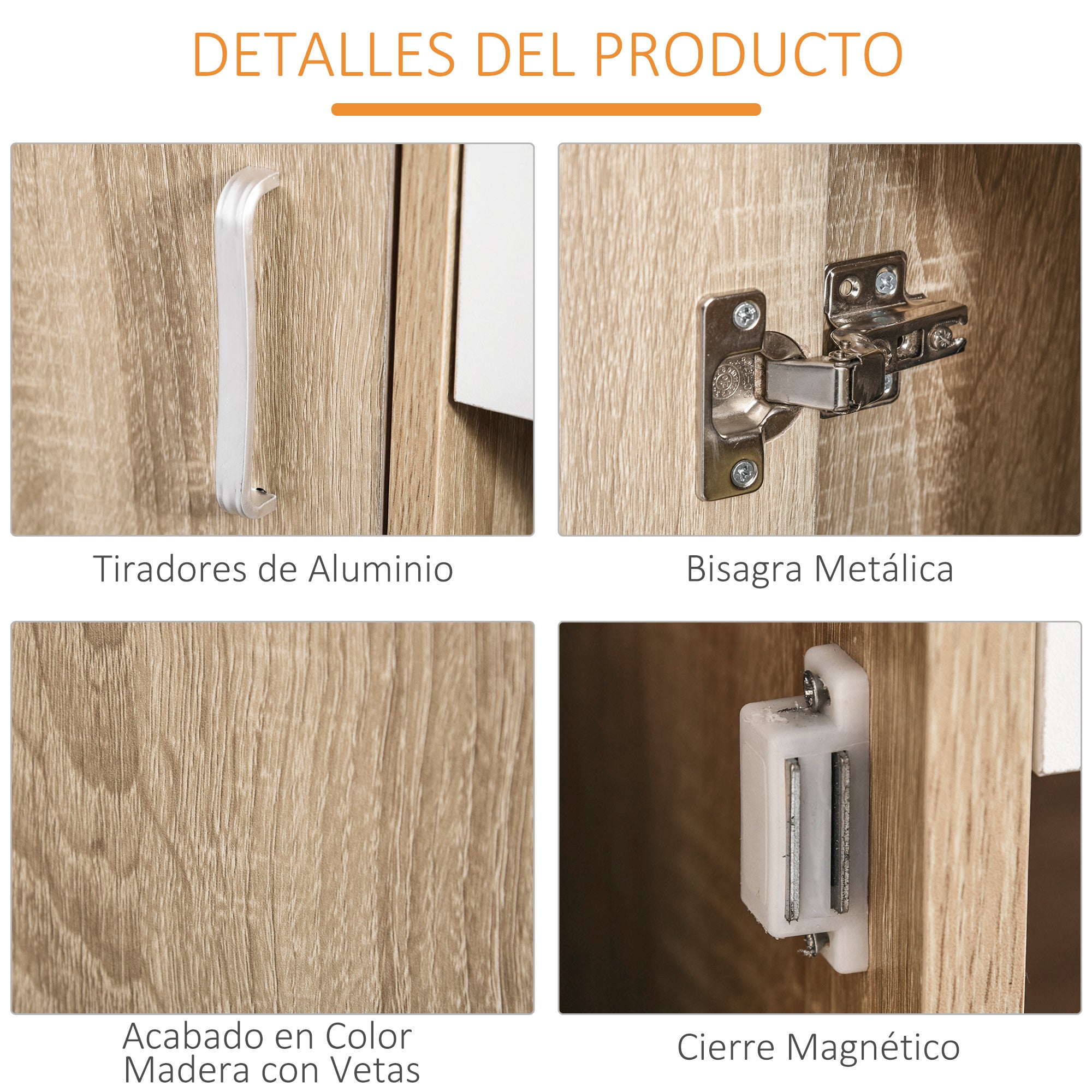 3-Door Shoe Cabinet for 18-27 Pairs of Shoes Modern Shoe Rack with Drawer and Door for Living Room Entryway Bedroom 84x30x132 cm Natural Wood