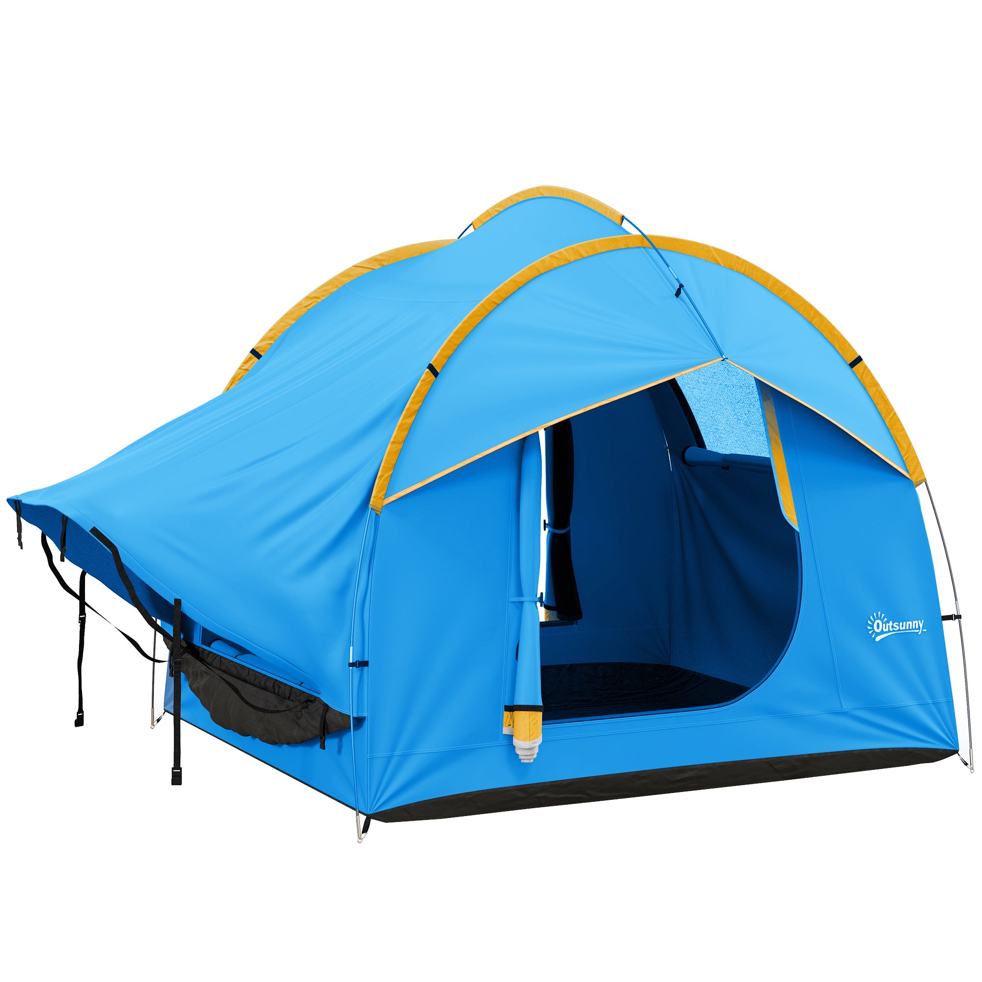 Car Tent for 6 People, Waterproof 2000mm Car Tent with Sunshade Rain Layer SUV Tailgate Tent with UV Protection, Awning Sun Protection for Camping, Travel 240 x 210 x 210 cm