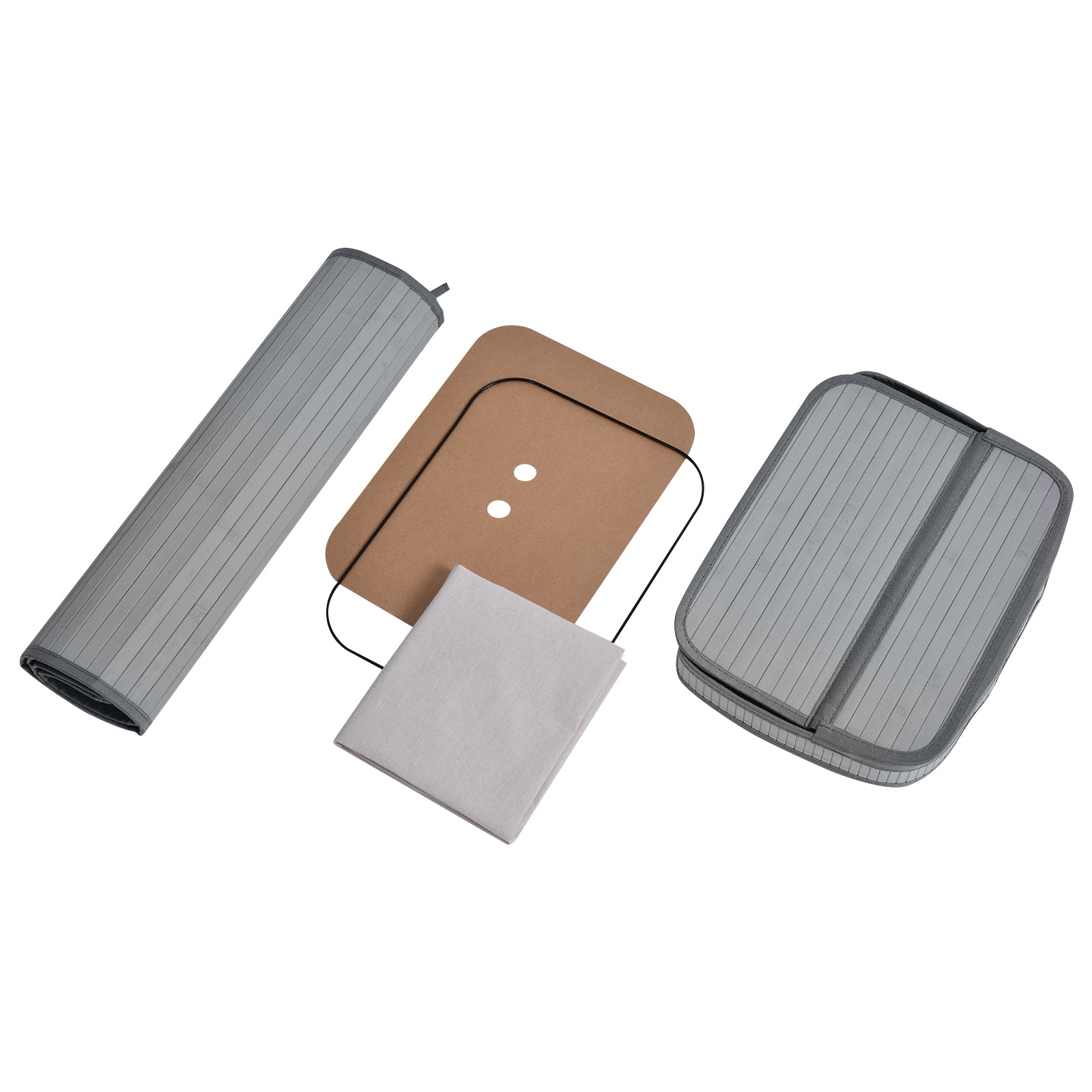 Bamboo Laundry Basket Slim with Lid 70 L Laundry Collector with Handles, Removable Laundry Bag, Laundry Baskets for Laundry Room Bedroom Bathroom Gray