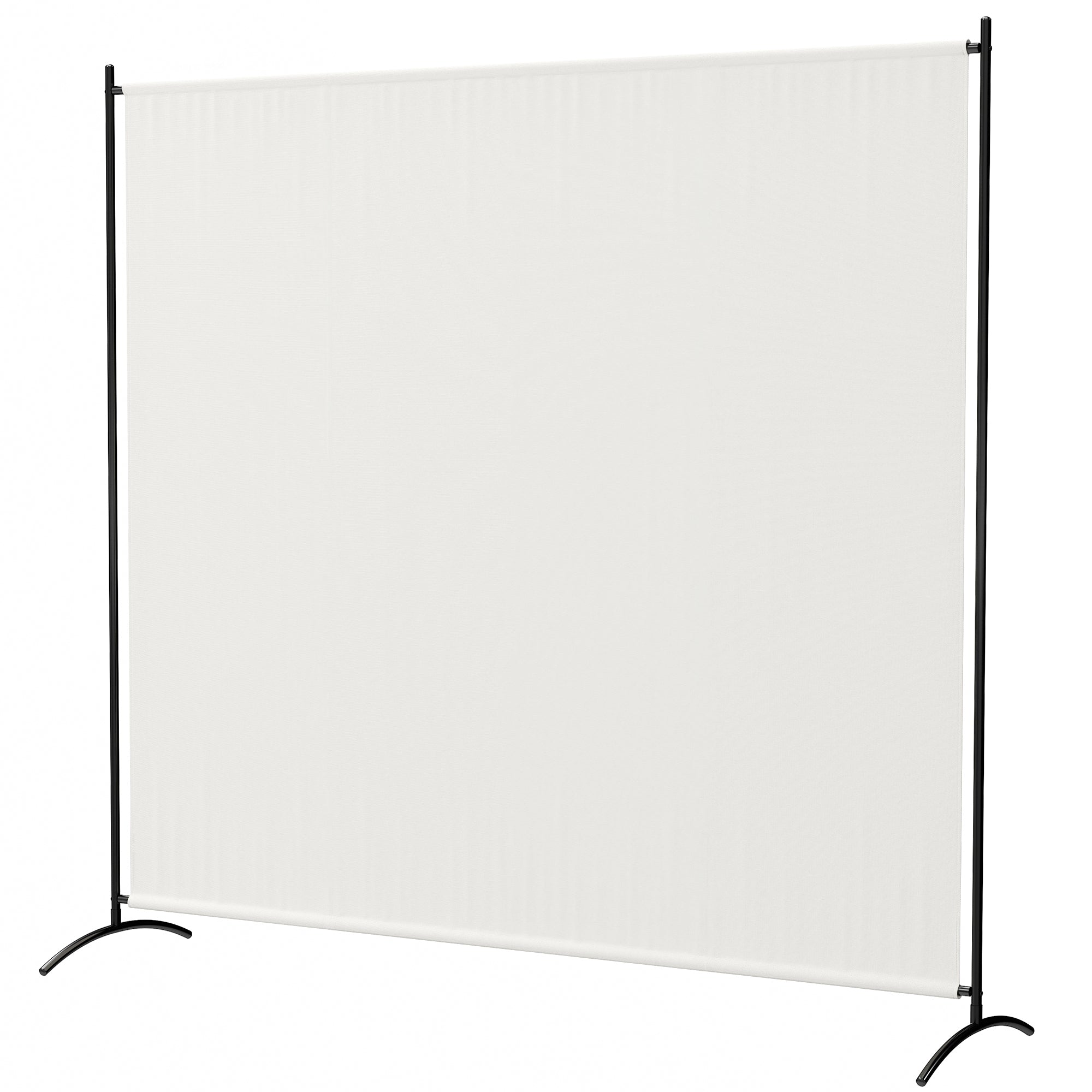 Single-Panel Outdoor Privacy Screen, UV30+ Water-Resistant Panel, Stable Base, Beige (71 x 19.7 x 71 in)