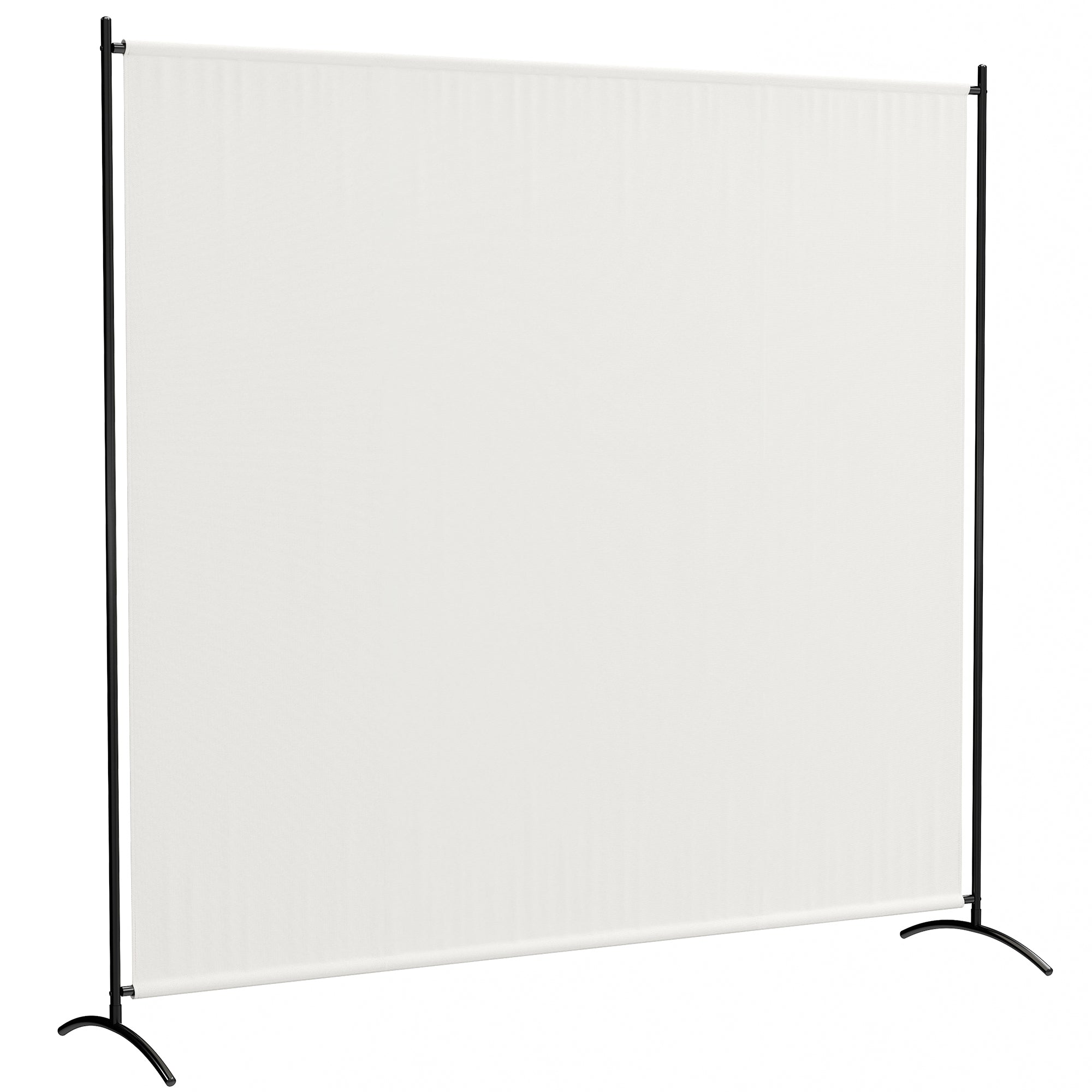 Single-Panel Outdoor Privacy Screen, UV30+ Water-Resistant Panel, Stable Base, Beige (71 x 19.7 x 71 in)