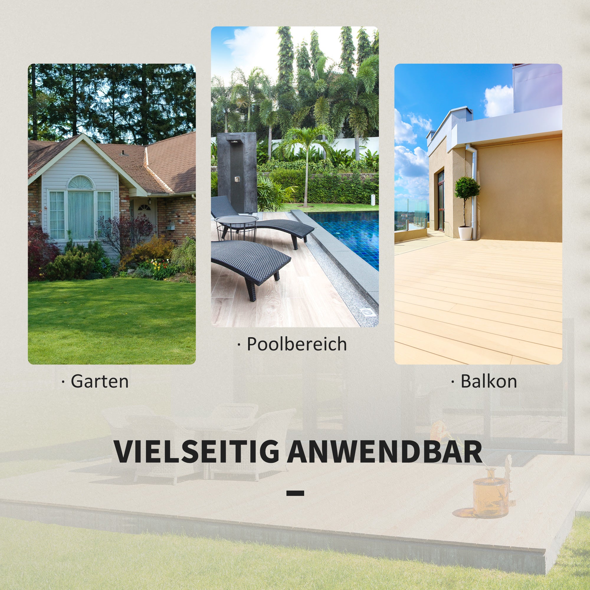 Polyrattan Garden Furniture Set, Outdoor Lounge Balcony Furniture for 2 Persons, 3-Piece Seating Group, 2 Chairs, Table, Weatherproof Garden Lounge for Garden, Terrace, Balcony, Gray