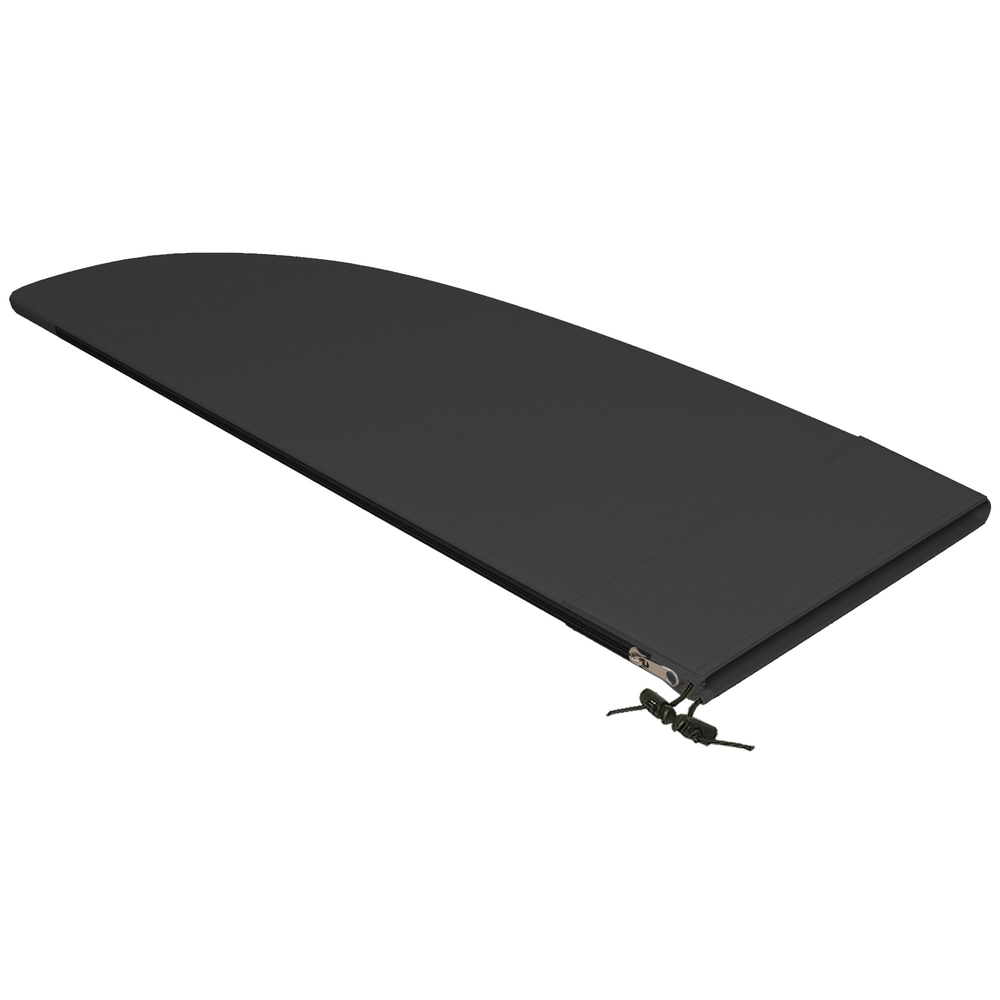 Garden Umbrella Cover Waterproof Oxford 600D Fabric Parasol Cover with Zipper for Outdoor Garden Ø56x220 cm Black