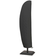 Garden Umbrella Cover Waterproof Oxford 600D Fabric Parasol Cover with Zipper for Outdoor Garden Ø56x220 cm Black