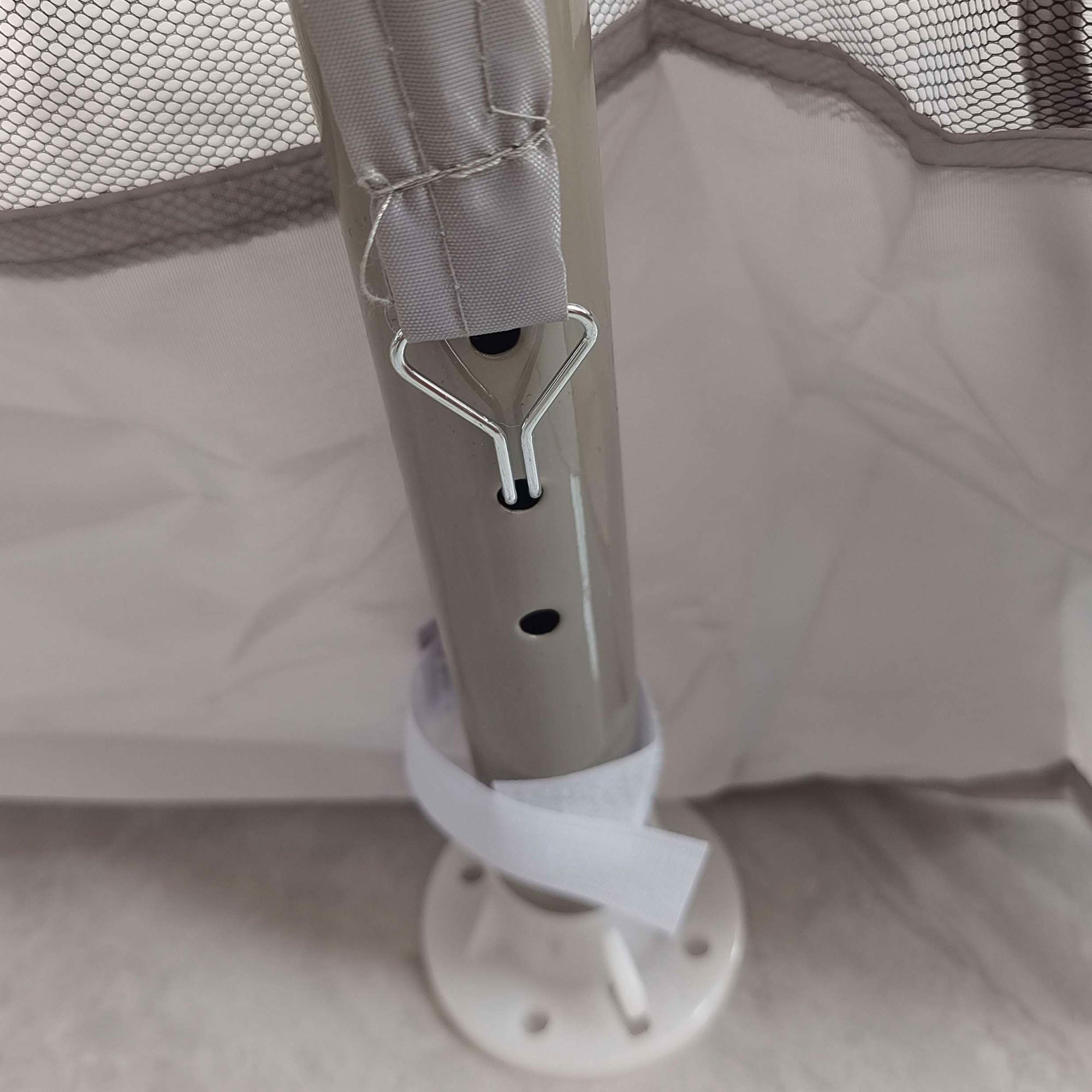 3x3m Garden Gazebo Detachable Outdoor Canopy with 4 Side Mosquito Mesh Curtains Double Roof and Anti-UV Waterproof Metal Frame Pavilion for Patio Gray