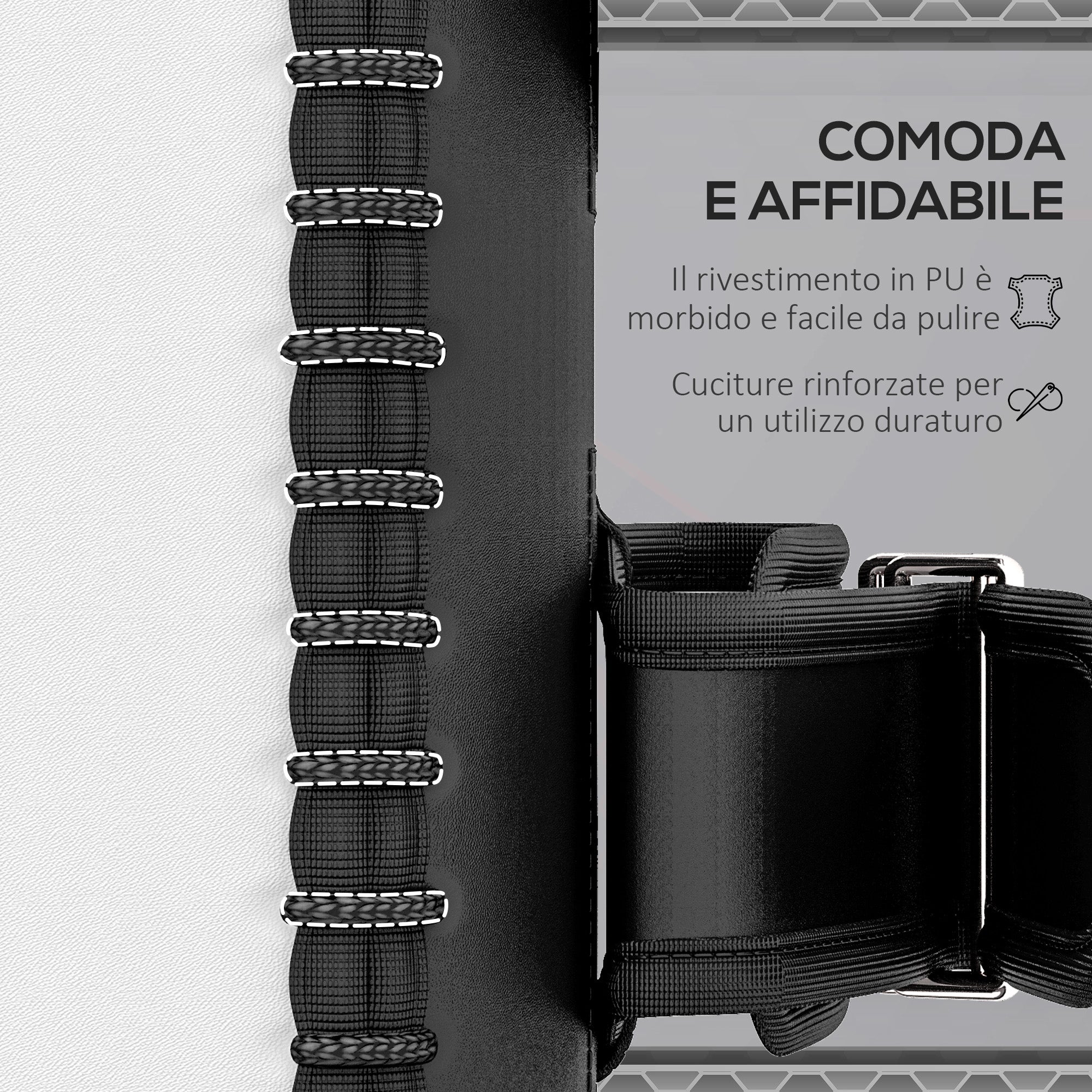 SPORTNOW Boxing and Muay Thai Punch Pad with Straps and Handle, 38x20x18 cm, Black