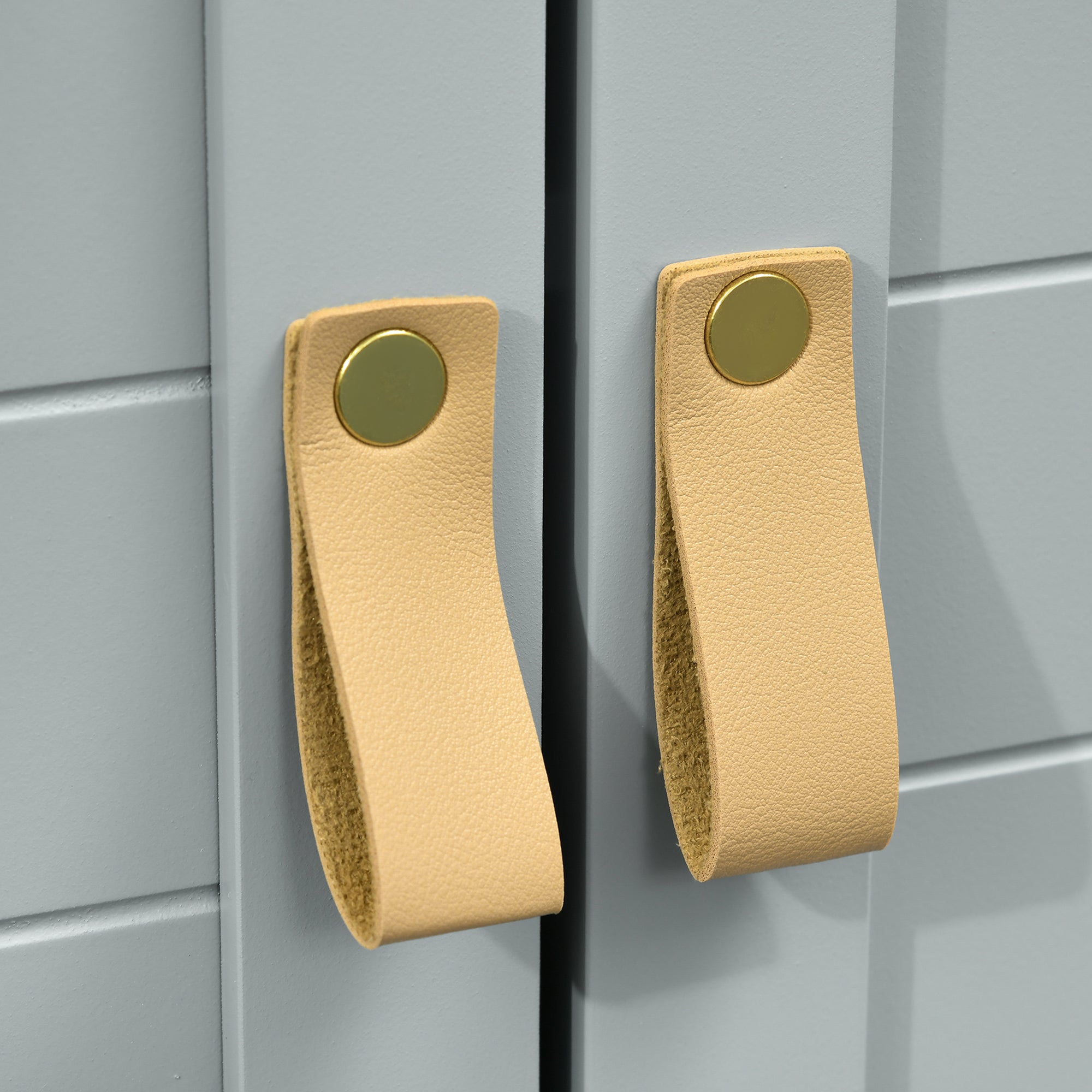 Compact Under Sink Cabinet with 2 Doors and Adjustable Interior Shelf Storage Unit for Bathroom 60x30x60 cm Gray