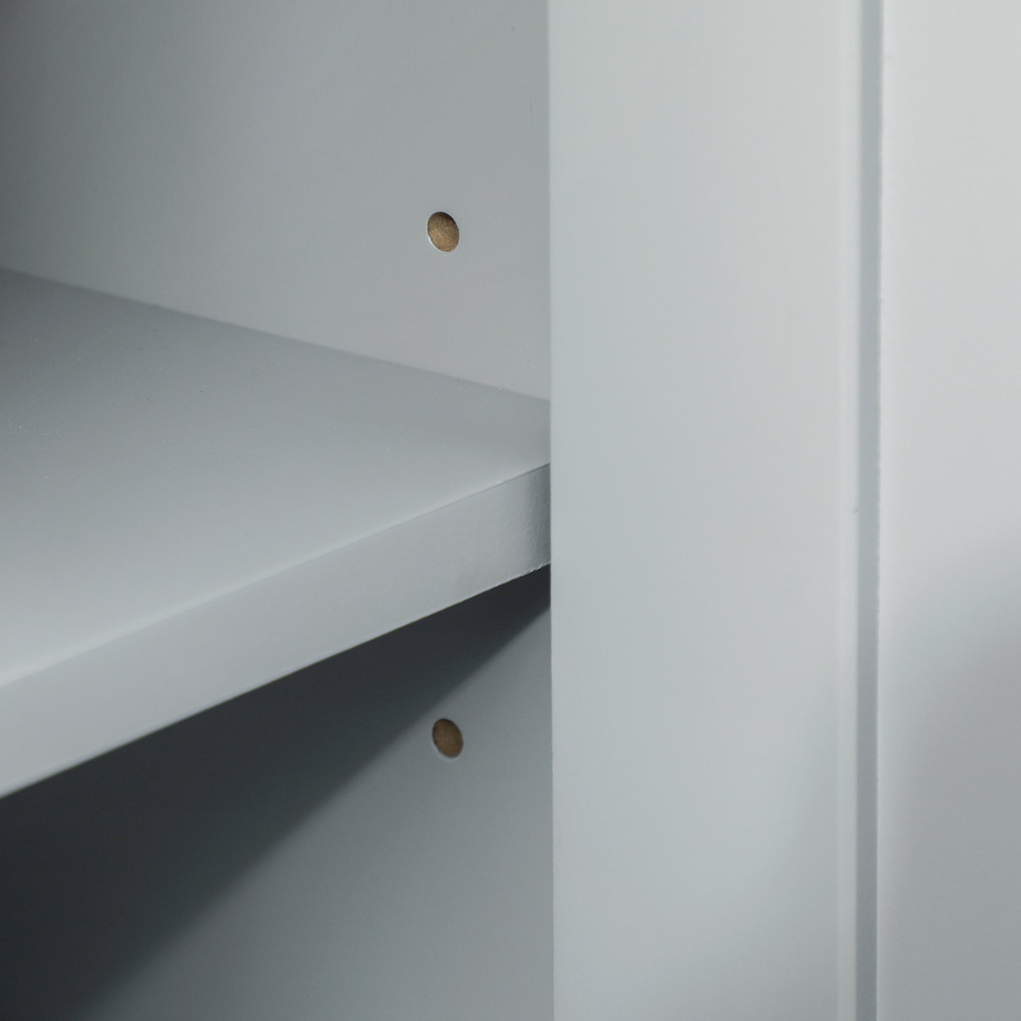 Compact Under Sink Cabinet with 2 Doors and Adjustable Interior Shelf Storage Unit for Bathroom 60x30x60 cm Gray