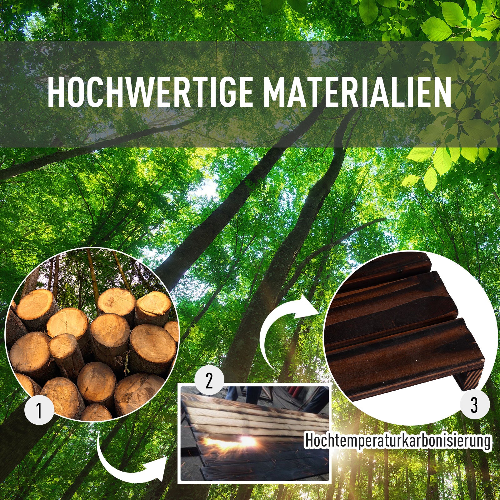 4-tier Plant Stand, 80cm High Flower Stand for Indoor Outdoor, Wooden Plant Shelf, Multi-layer Flower Rack, Flower Stand Flower Pot Stand for Living Room, Garden Balcony, Charcoal