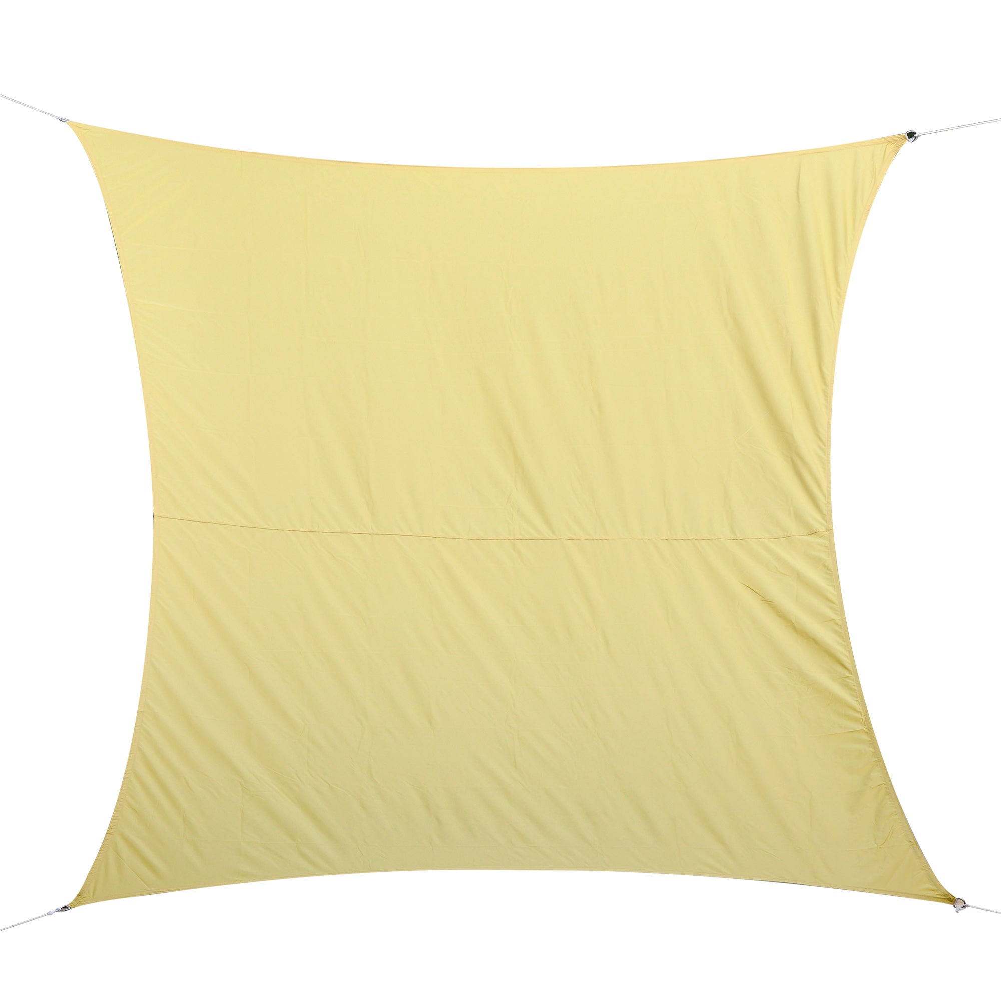 Rectangle Sail Shade 3x4m Sun Shade Sail for Terrace Garden Camping Water Resistant UV Protection Polyester Sand Color