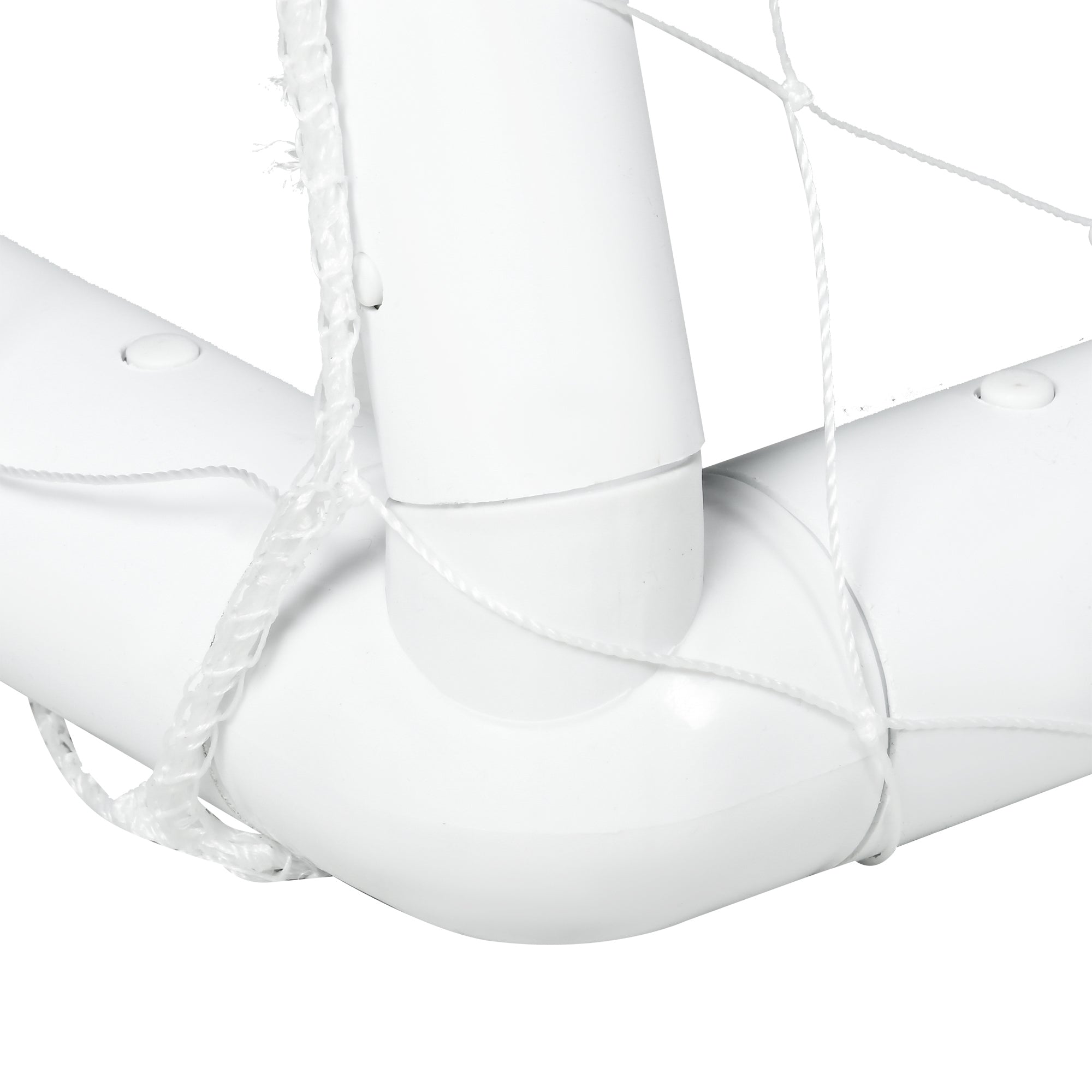 SPORTNOW Football Goal 2.4 x 1.8 m with Net, Portable Soccer Cage for Garden or Park, Training Goal, PVC Poles and Ground Stakes, Quick Setup, White