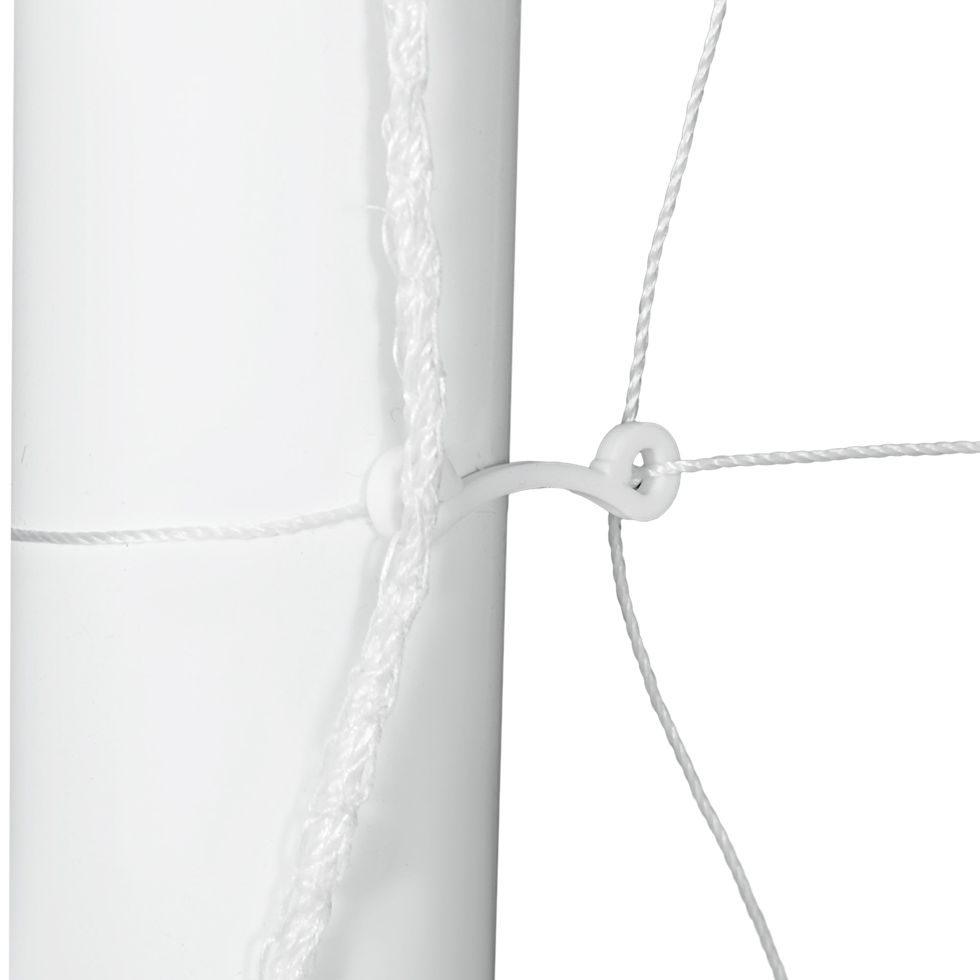 SPORTNOW Football Goal 2.4 x 1.8 m with Net, Portable Soccer Cage for Garden or Park, Training Goal, PVC Poles and Ground Stakes, Quick Setup, White