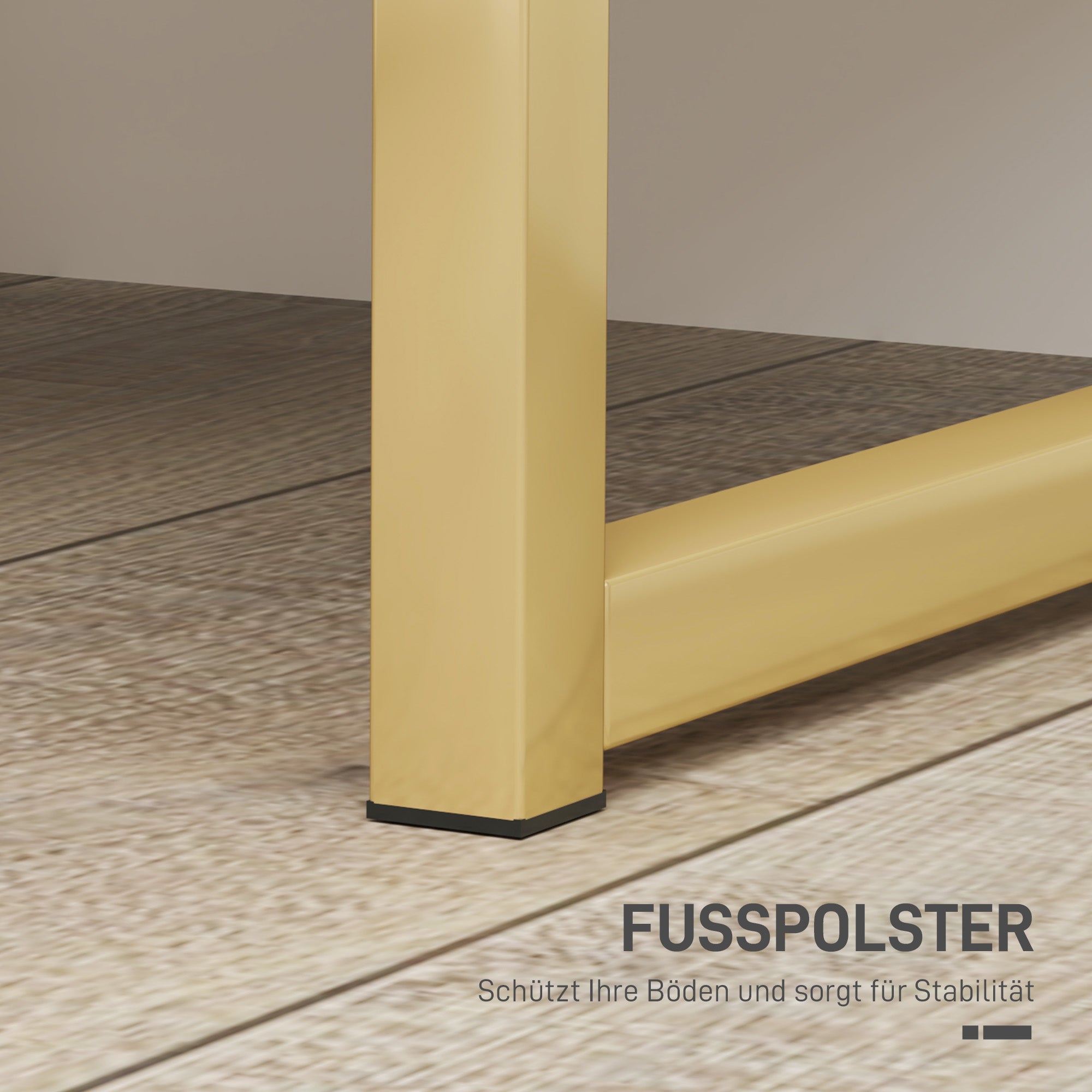 Nightstand with 2 Drawers, Side Table, Bedside Table with Gold-look Handles, Bedside Table for Bedroom, Living Room, 40 x 40 x 50 cm, White