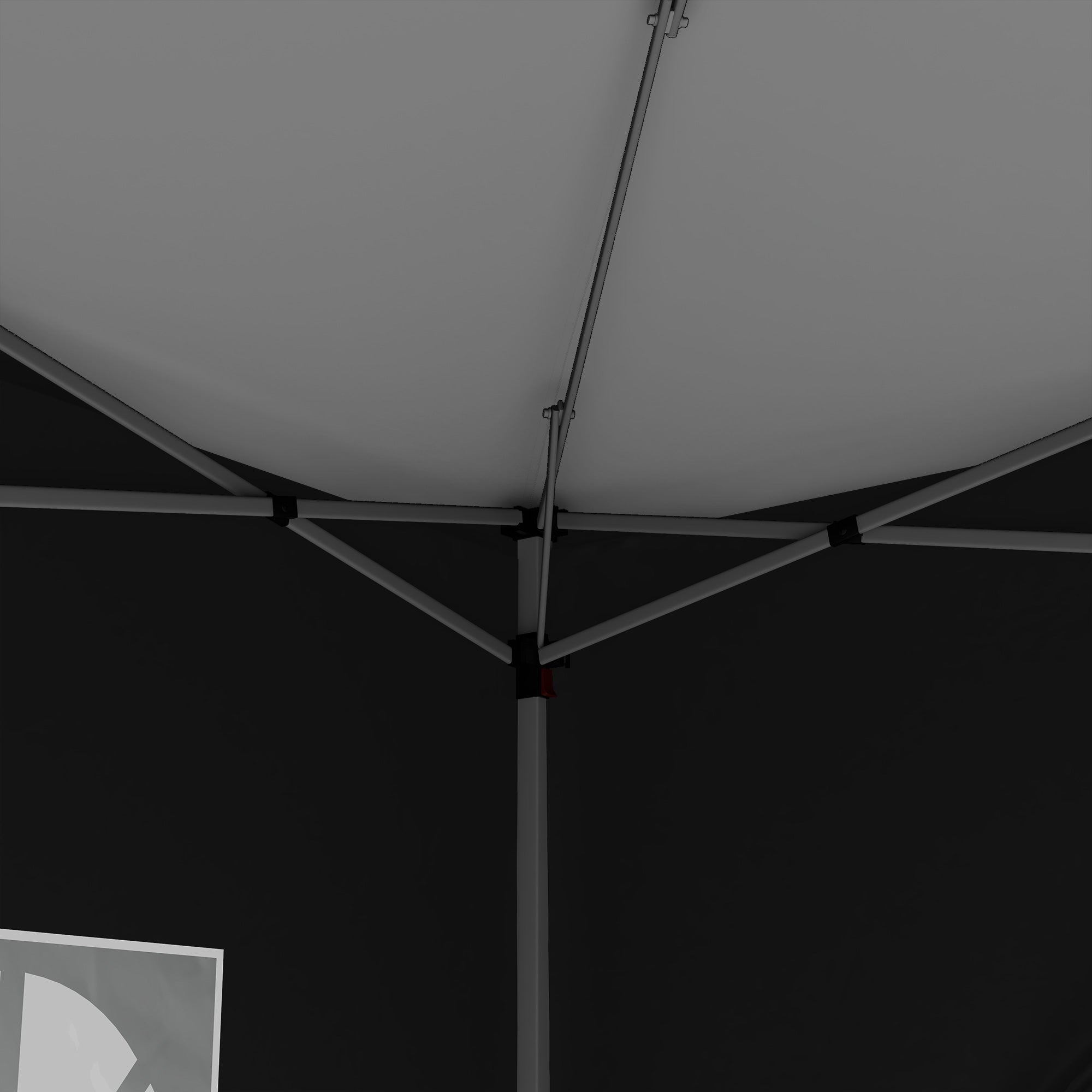 Pavilion approx. 3x3m, Water-Resistant Stable Winterproof Pop-up Folding Pavilion, UV Protection 50+, Foldable Party Tent Garden Gazebo with 4 Side Walls Bag Garden Pavilion for Camping Garden, Black